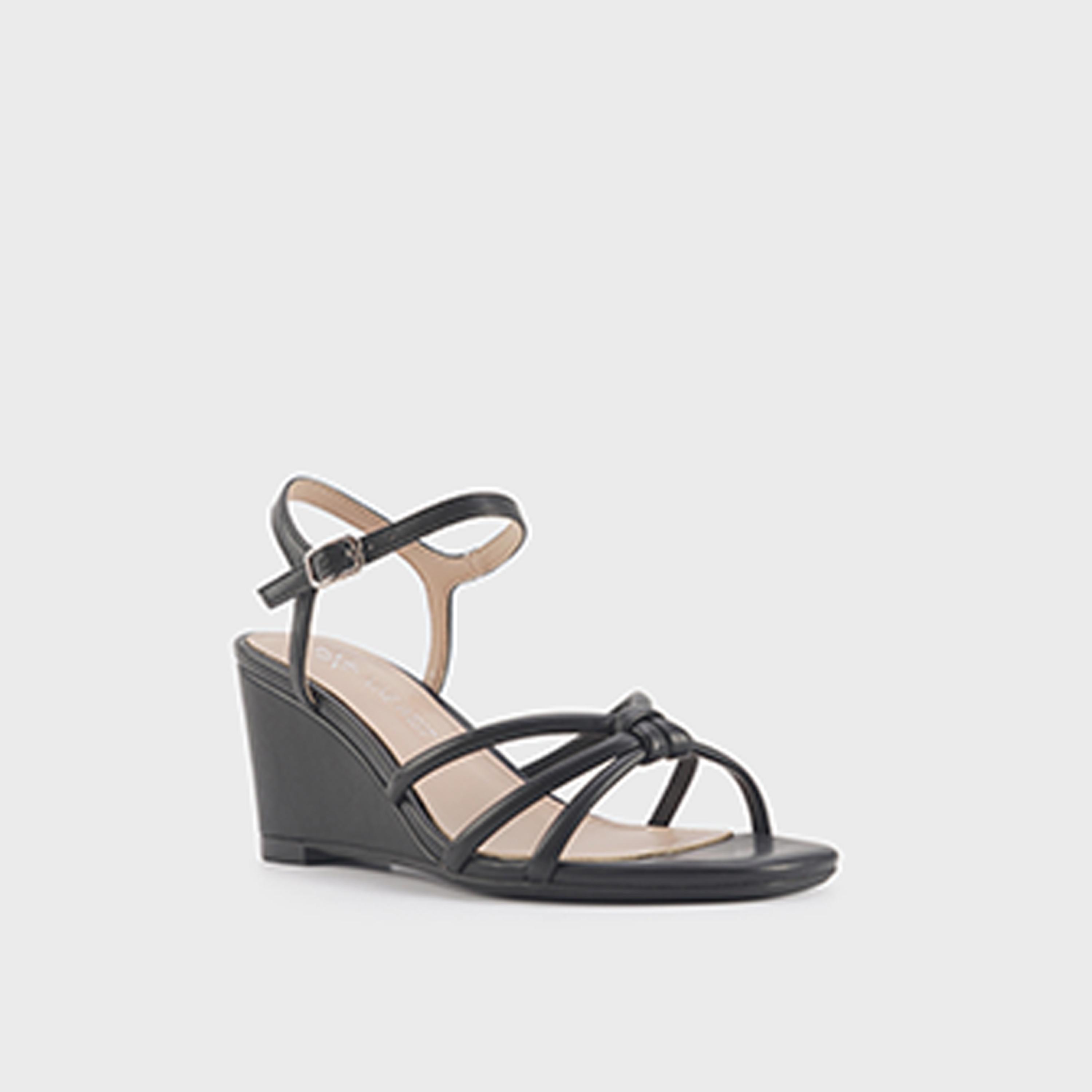 Nine West Women's Buckle Wedges | JORGIA 5FX-women-shoes-heels-image-1
