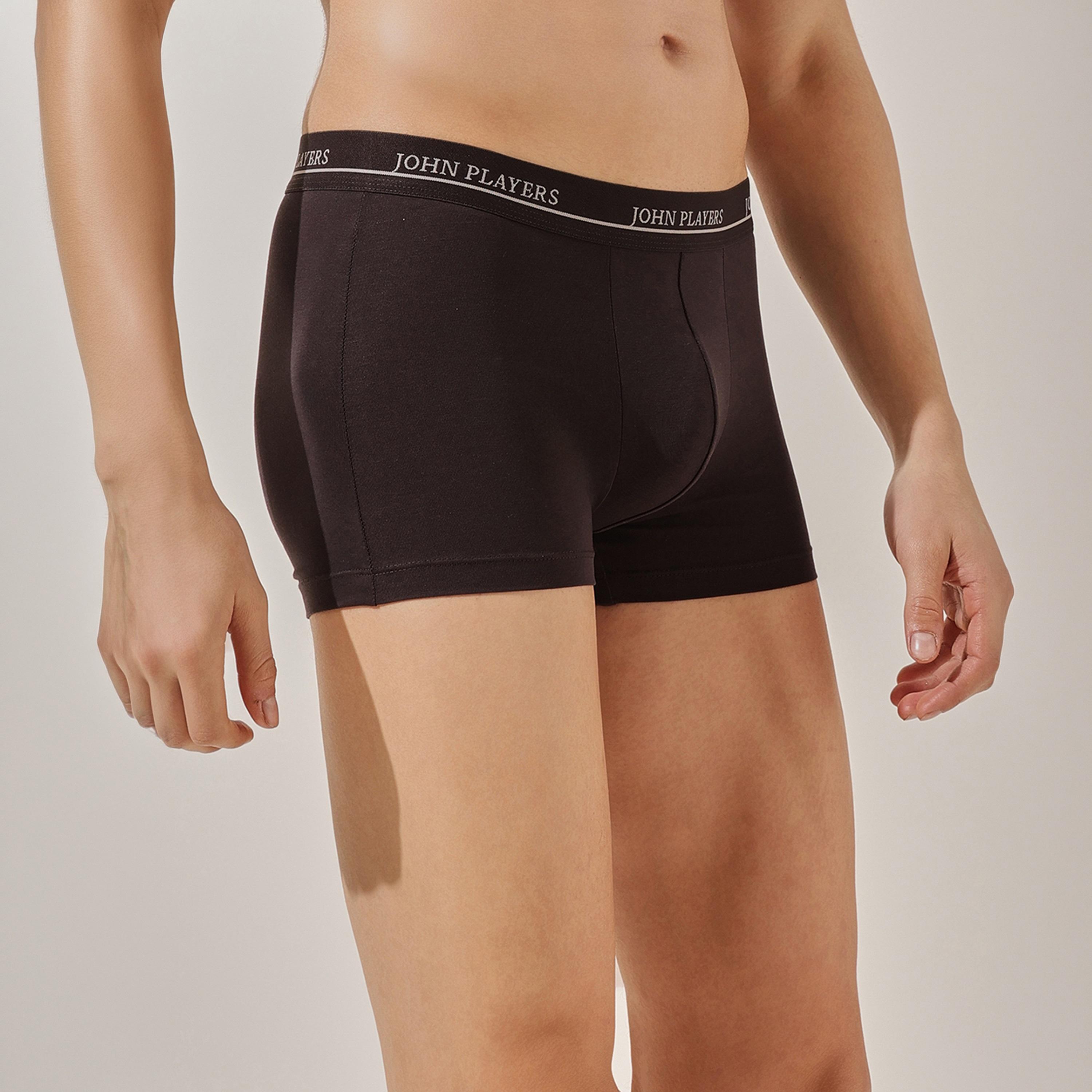 طقم قطعتين سراويل داخلية رجالية بخصر مطبوع بشعار الماركة من جون بلاير-men-clothing-innerwear-underwear-image-6