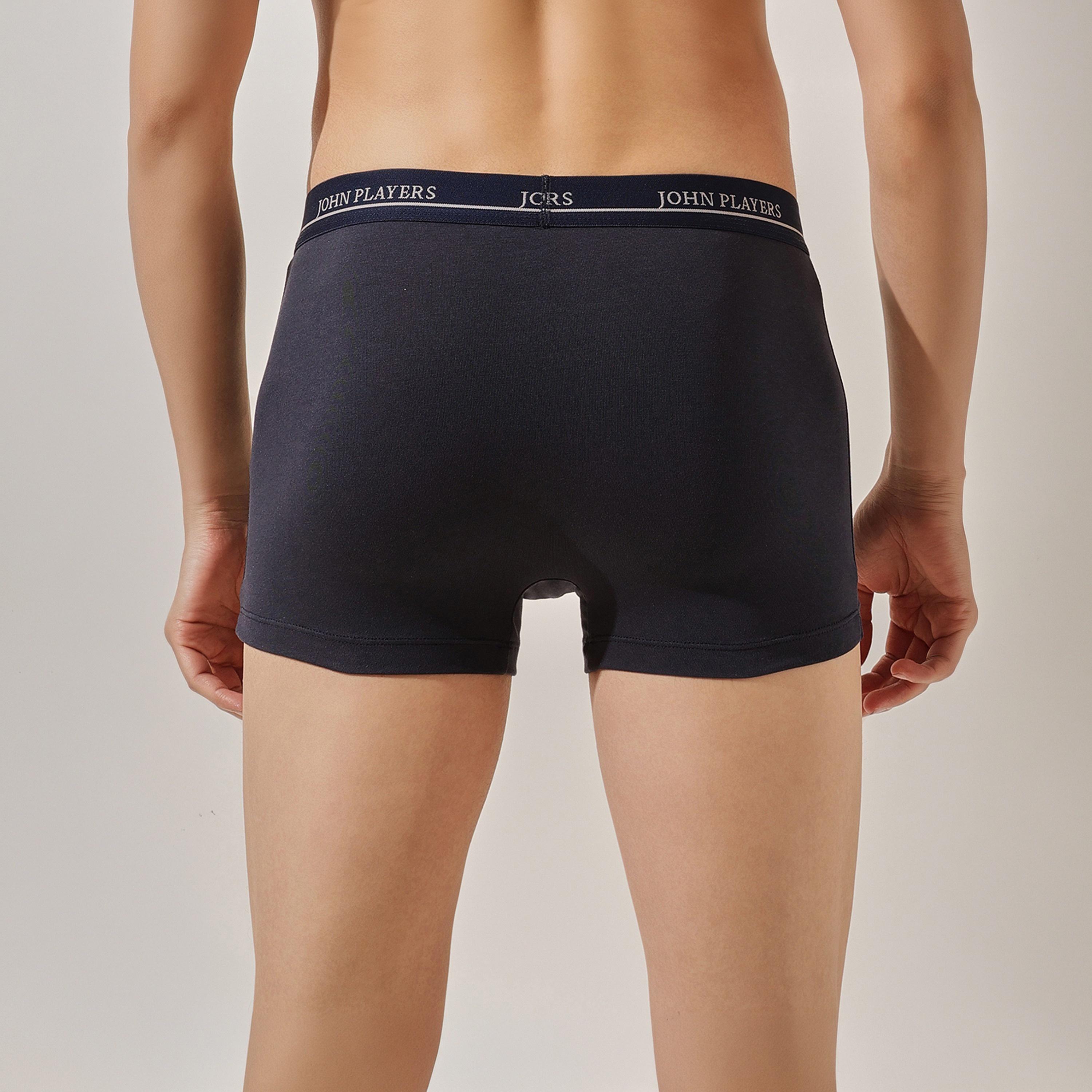 طقم قطعتين سراويل داخلية رجالية بخصر مطبوع بشعار الماركة من جون بلاير-men-clothing-innerwear-underwear-image-5