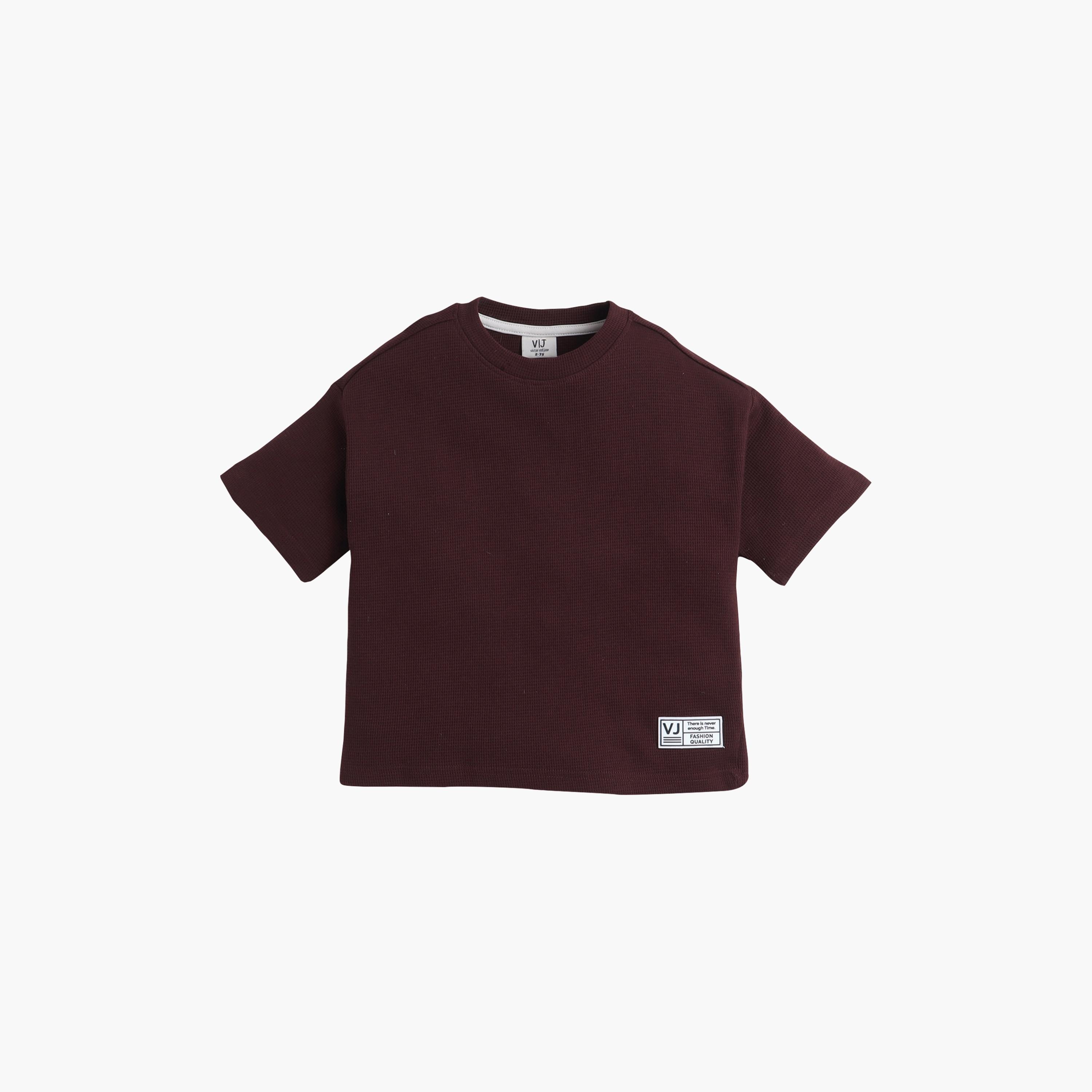 Victor and Jane Solid Short Sleeves T-Shirt-boys-clothing-tshirtsandpolos-image-1
