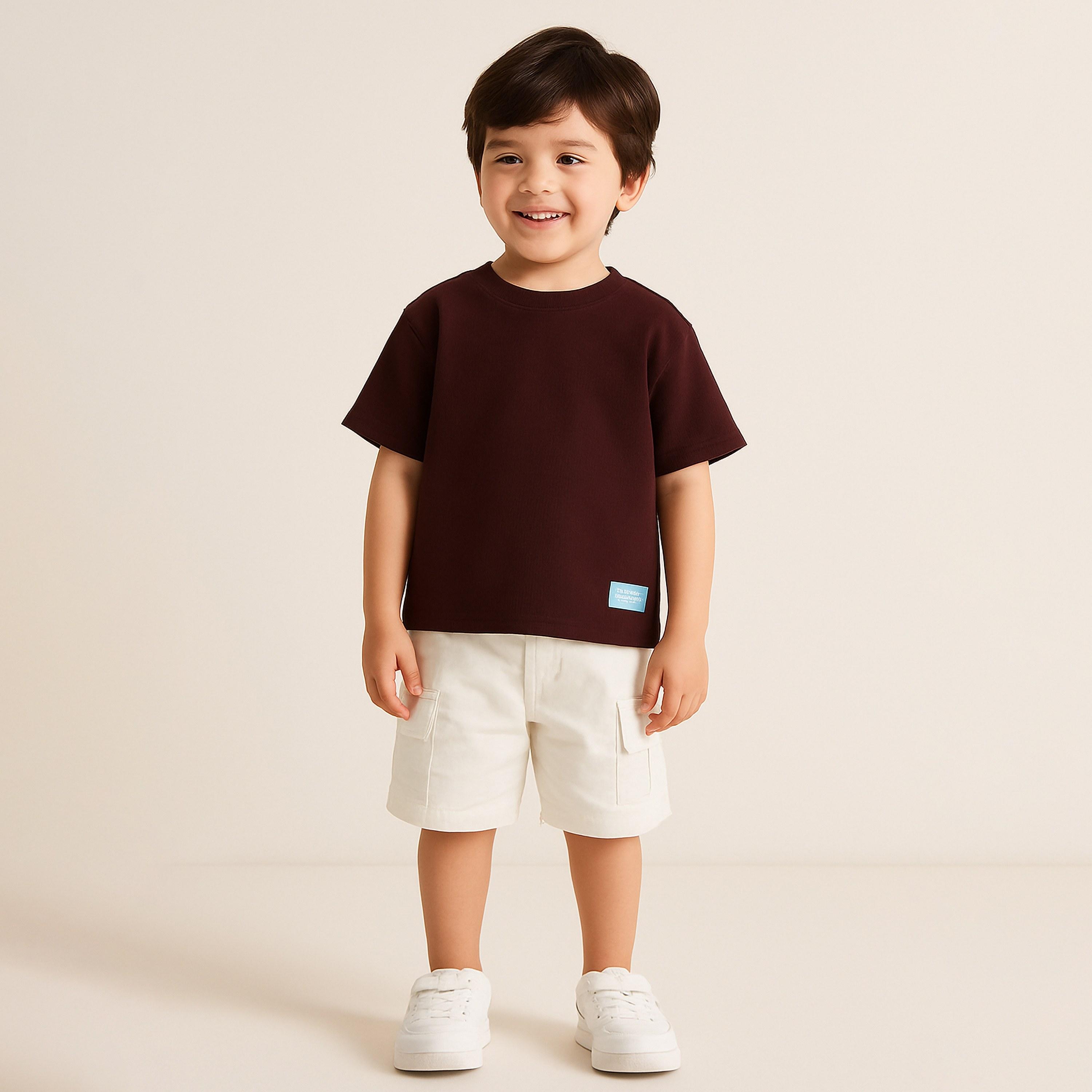 Victor and Jane Solid Short Sleeves T-Shirt-boys-clothing-tshirtsandpolos-image-4