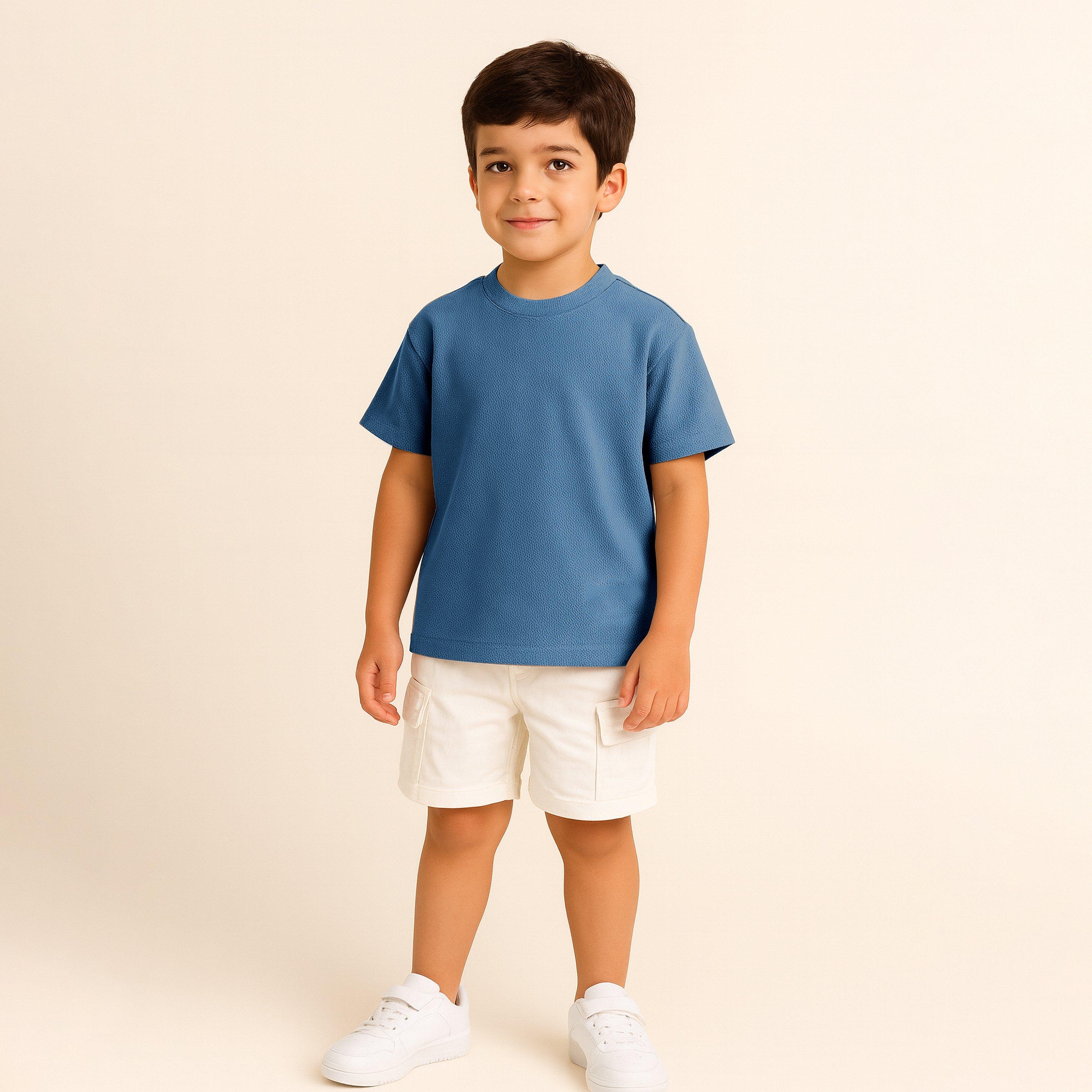 Victor and Jane Solid Short Sleeves T-Shirt-boys-clothing-tshirtsandpolos-image-1