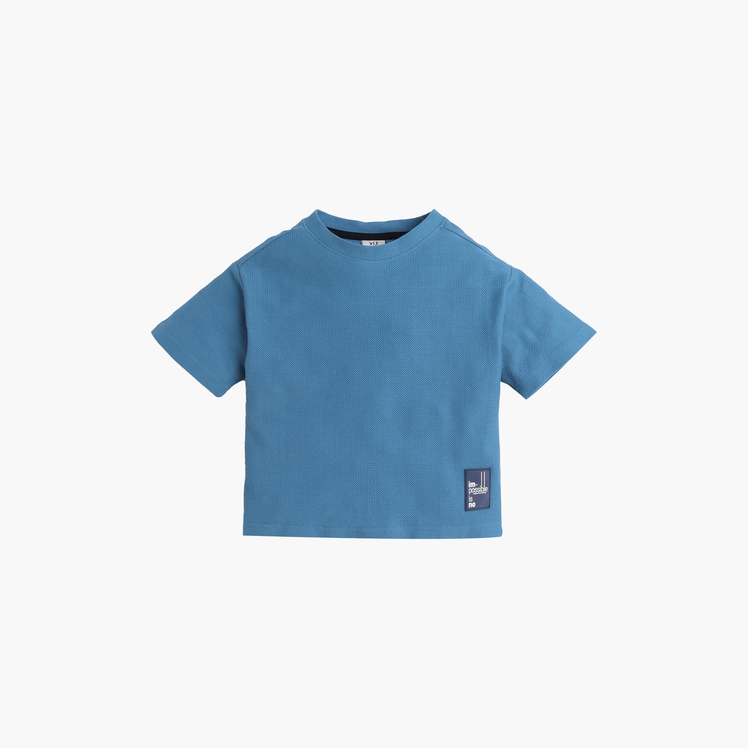 Victor and Jane Solid Short Sleeves T-Shirt-boys-clothing-tshirtsandpolos-image-2
