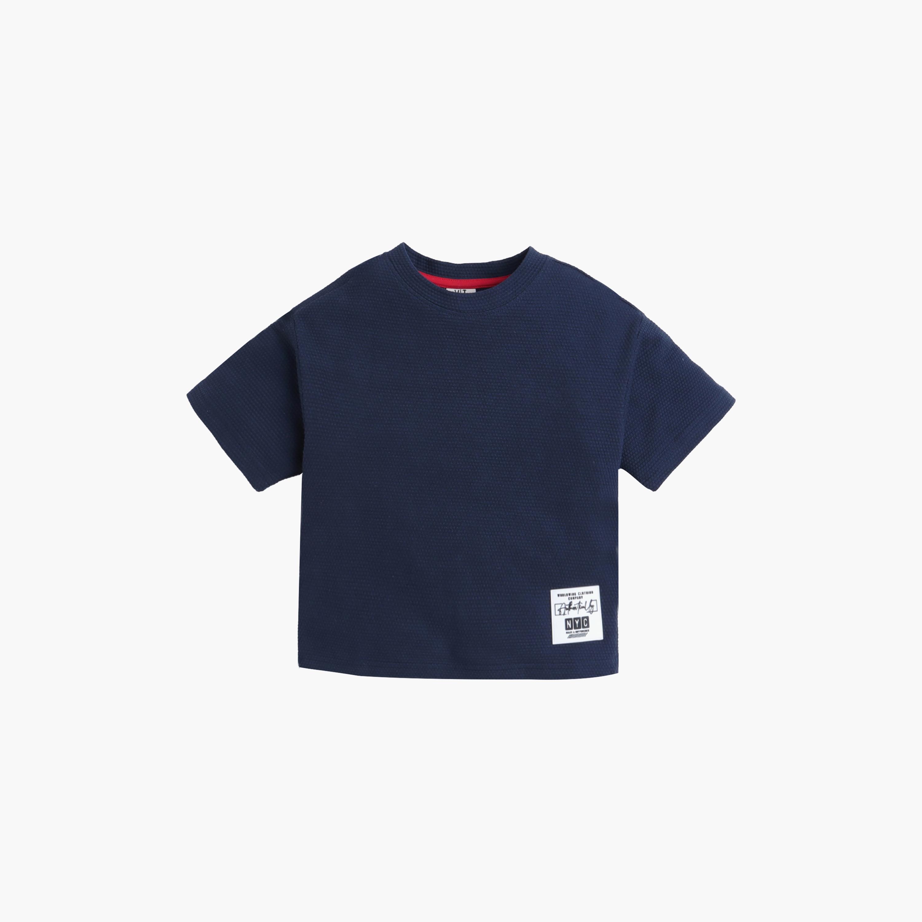 Victor and Jane Solid Short Sleeves T-Shirt-boys-clothing-tshirtsandpolos-image-1
