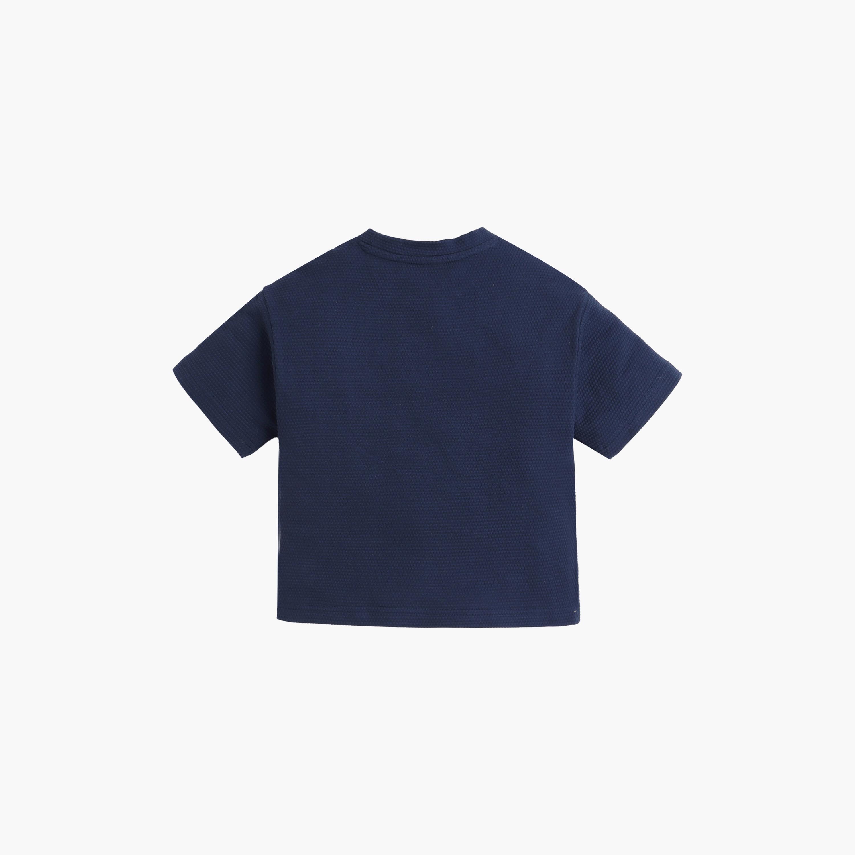 Victor and Jane Solid Short Sleeves T-Shirt-boys-clothing-tshirtsandpolos-image-2