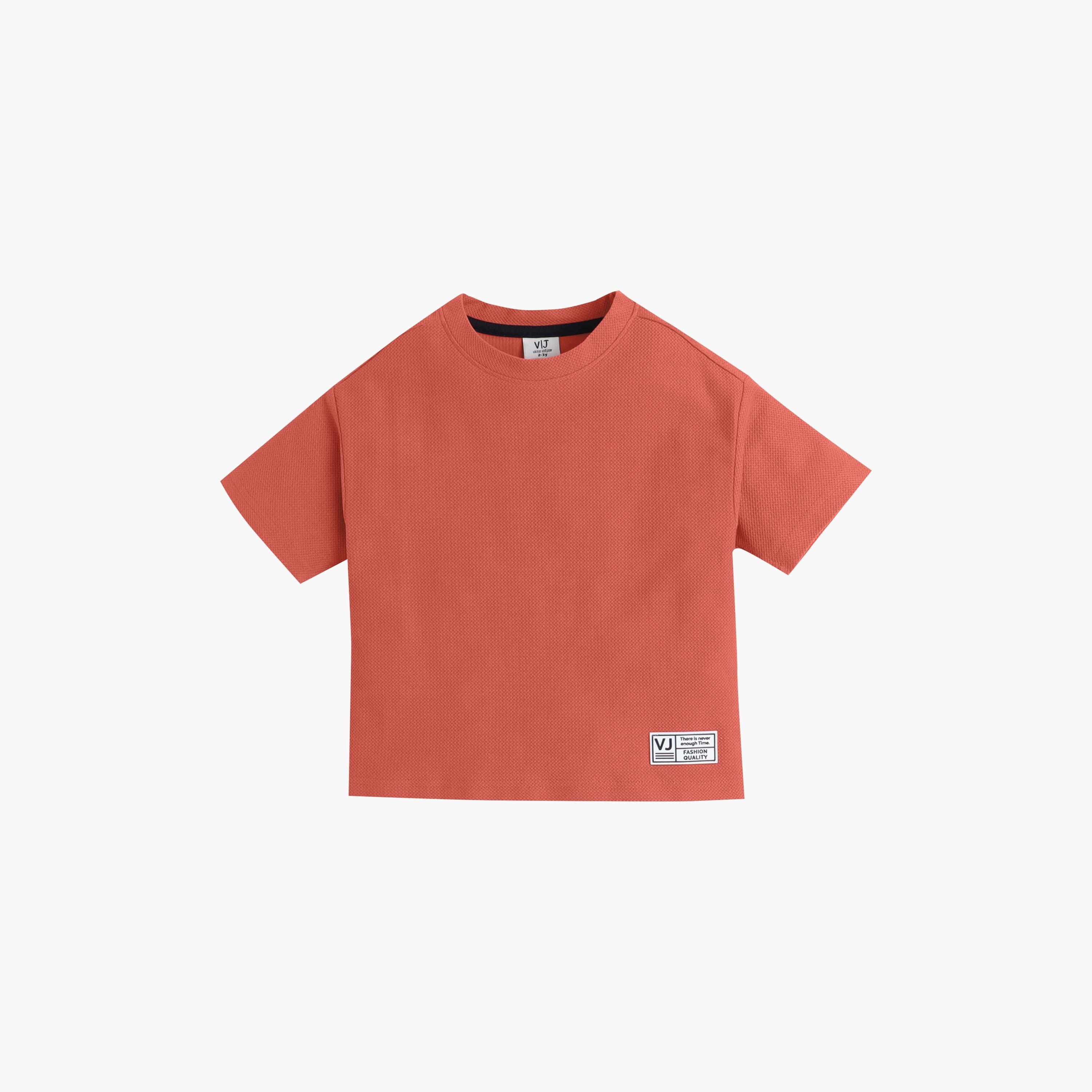 Victor and Jane Solid Short Sleeves T-Shirt-boys-clothing-tshirtsandpolos-image-3