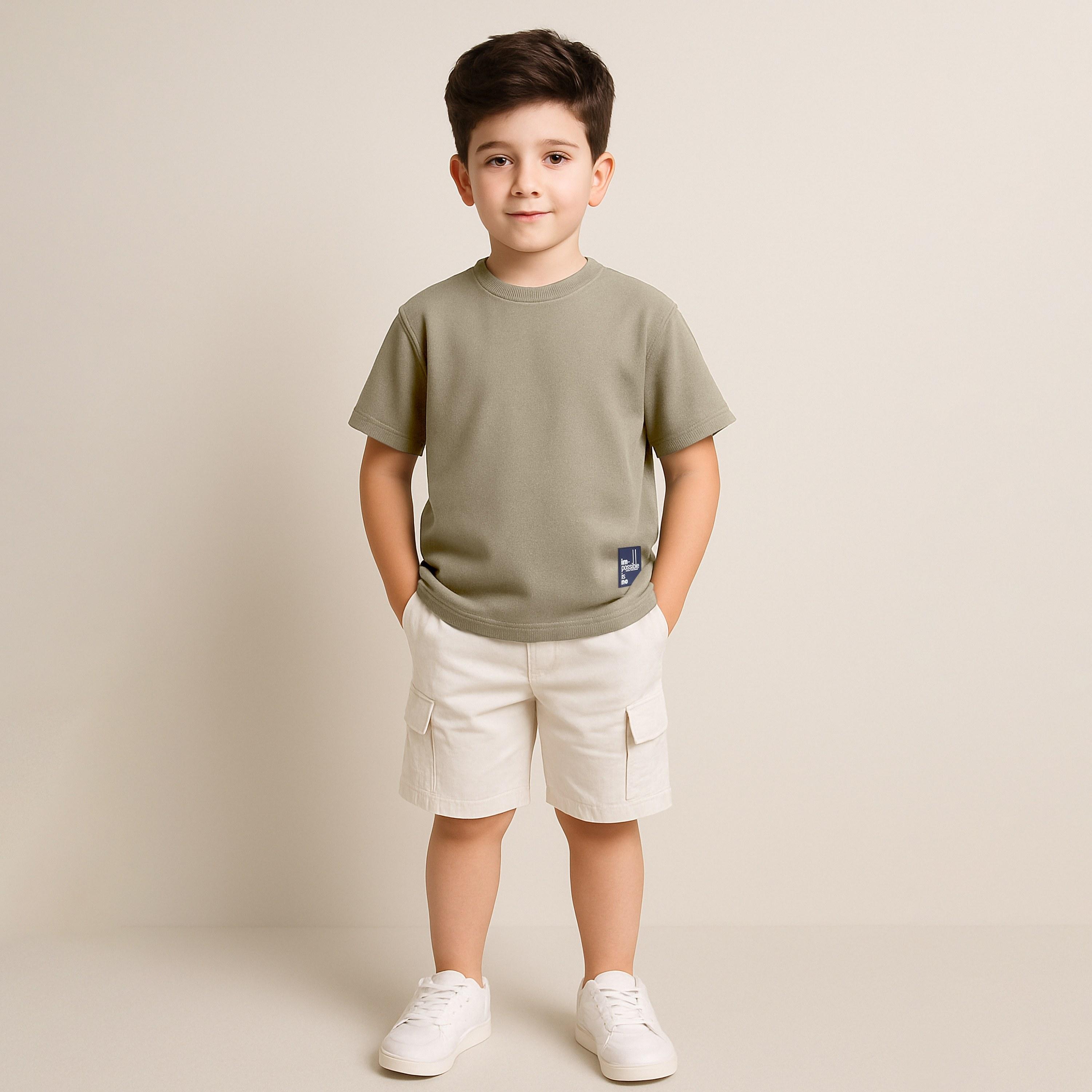 Victor and Jane Solid Short Sleeves T-Shirt-boys-clothing-tshirtsandpolos-image-4