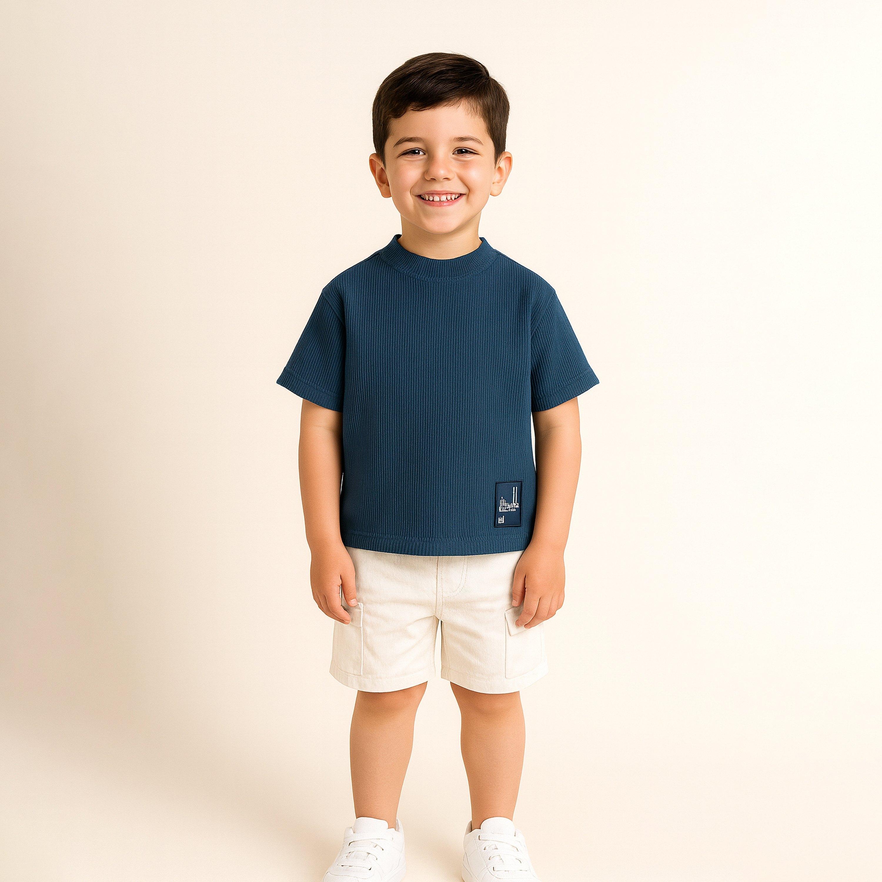 Victor and Jane Solid Short Sleeves T-Shirt-boys-clothing-tshirtsandpolos-image-1