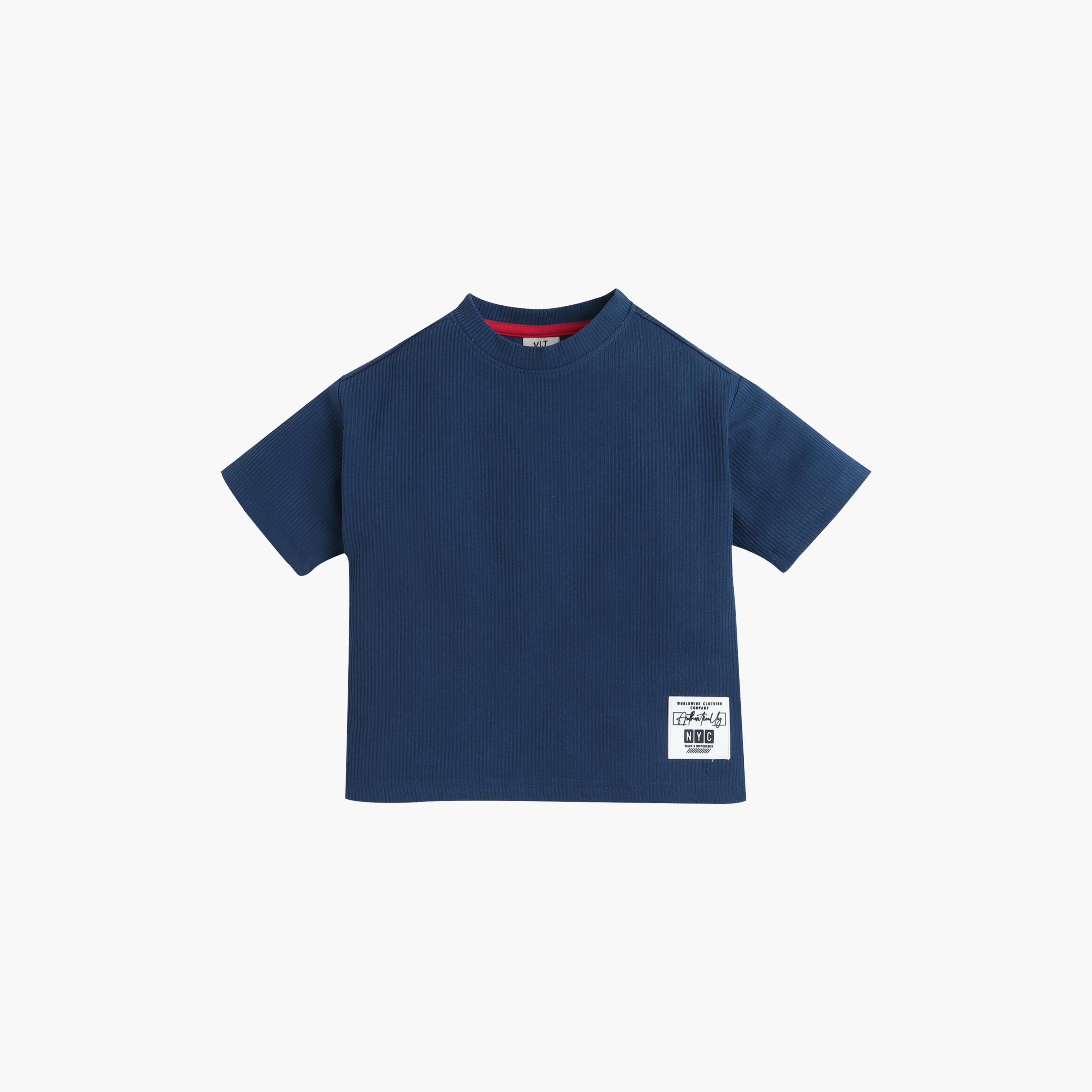 Victor and Jane Solid Short Sleeves T-Shirt-boys-clothing-tshirtsandpolos-image-2