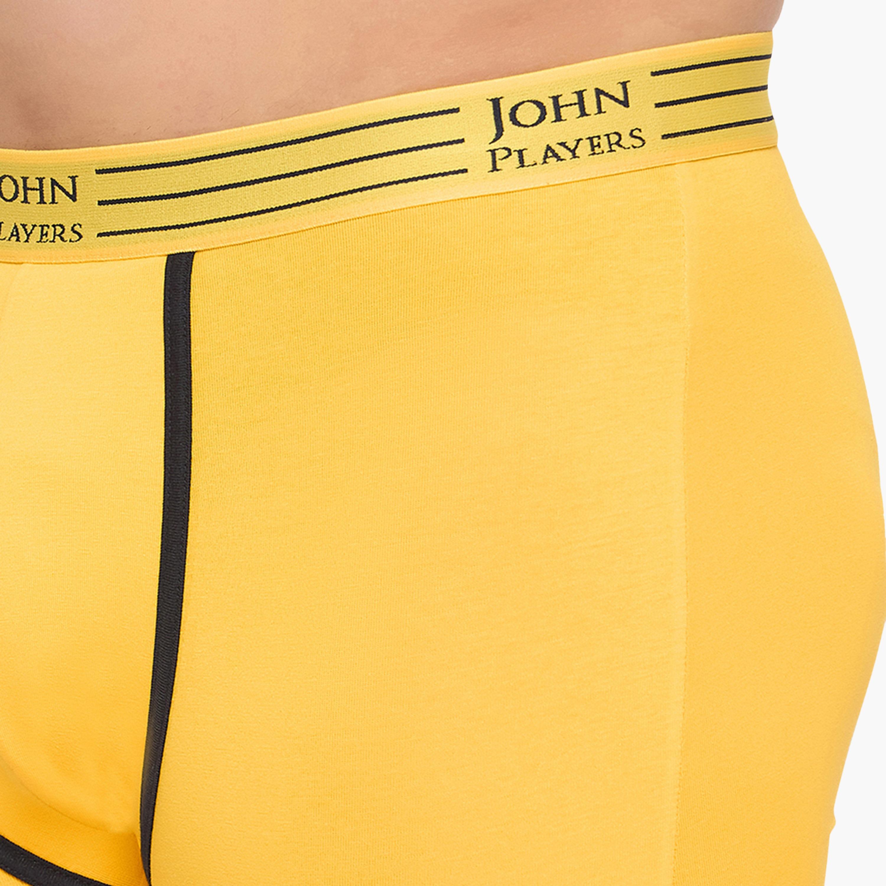 John Player Pack of 2 Brand Print Waistband Men's Trunks-men-clothing-innerwear-underwear-image-6