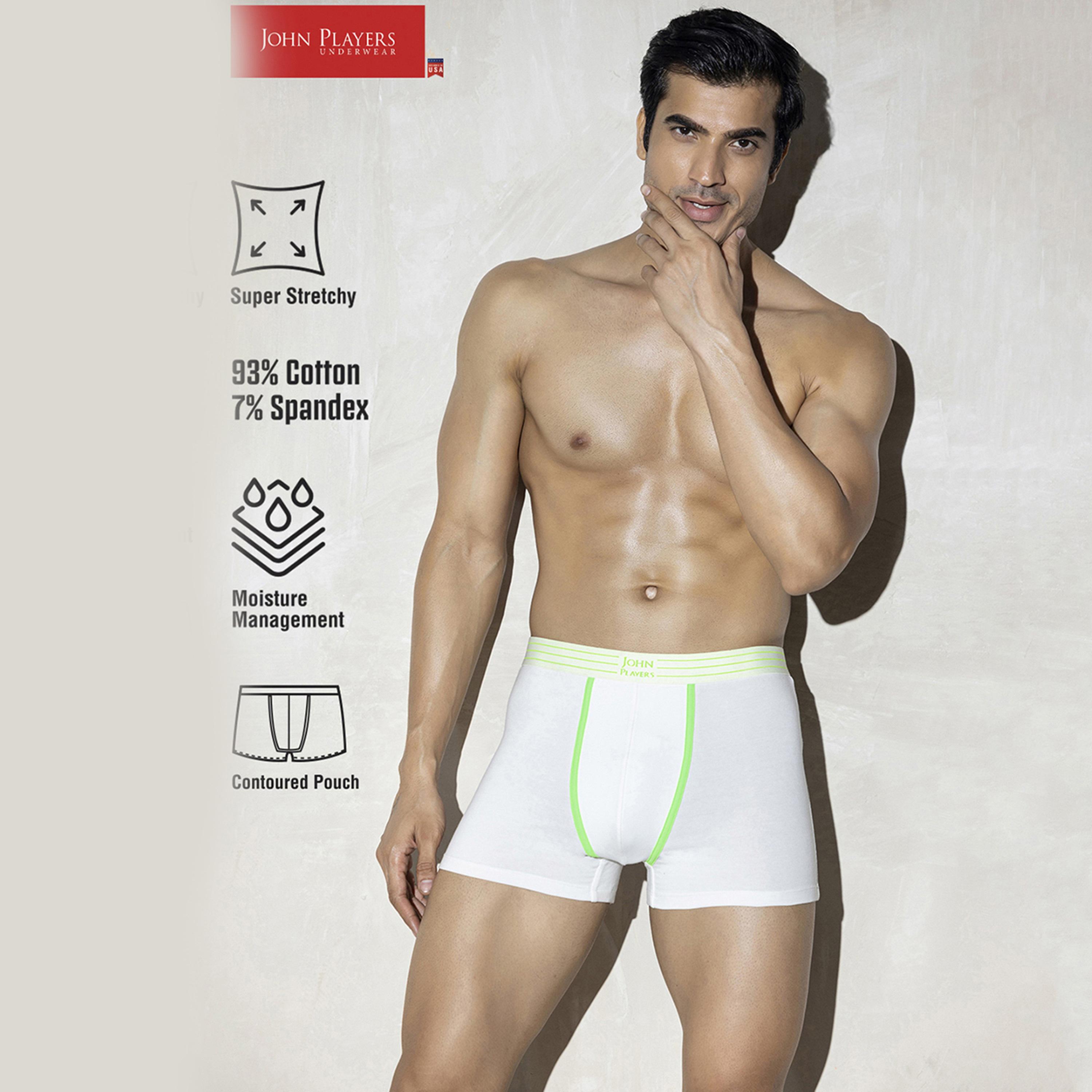 طقم قطعتين سراويل داخلية رجالية بخصر مطبوع بشعار الماركة من جون بلاير-men-clothing-innerwear-underwear-image-4