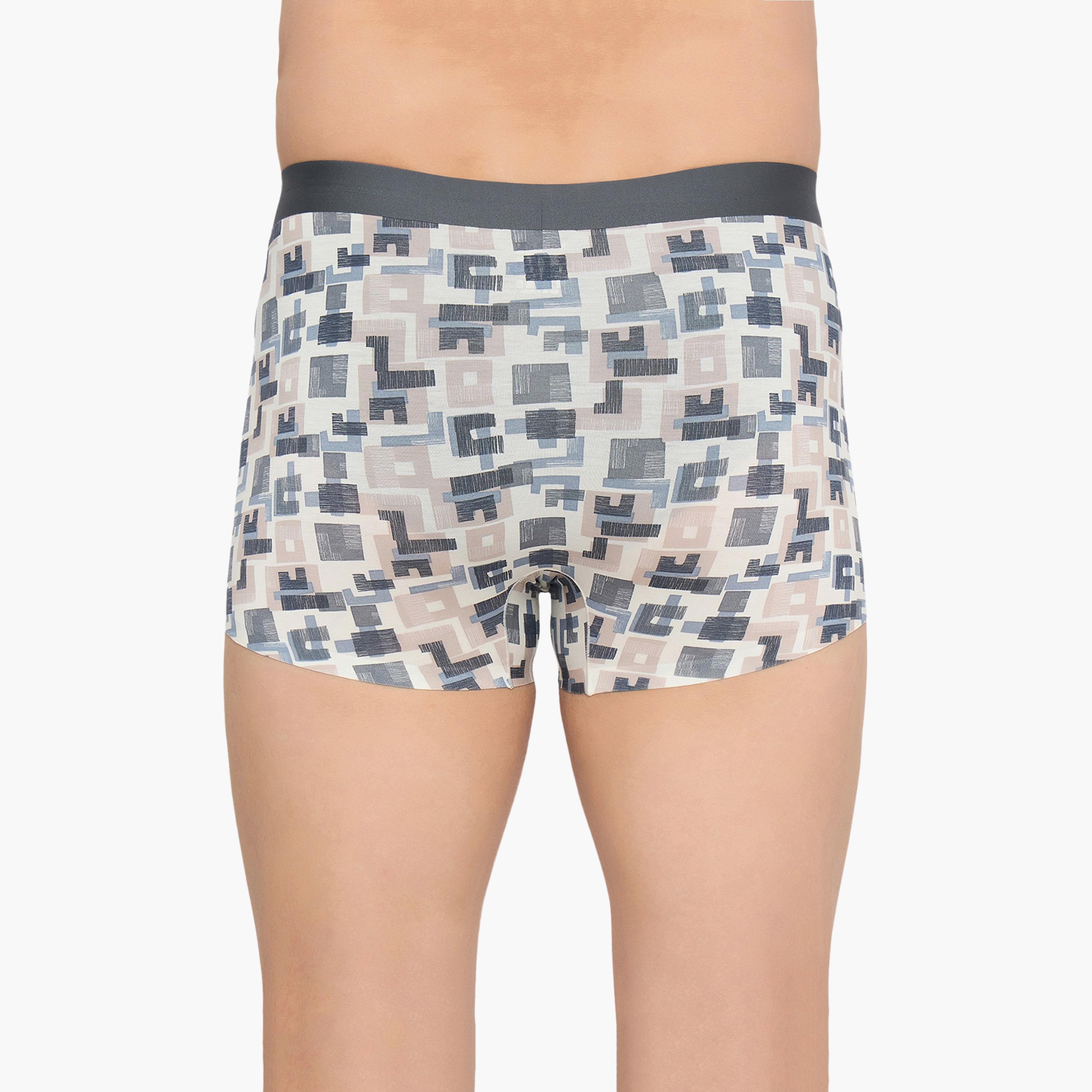 John Player Bonded Print Men's Trunks with Free Socks-men-clothing-innerwear-underwear-image-4