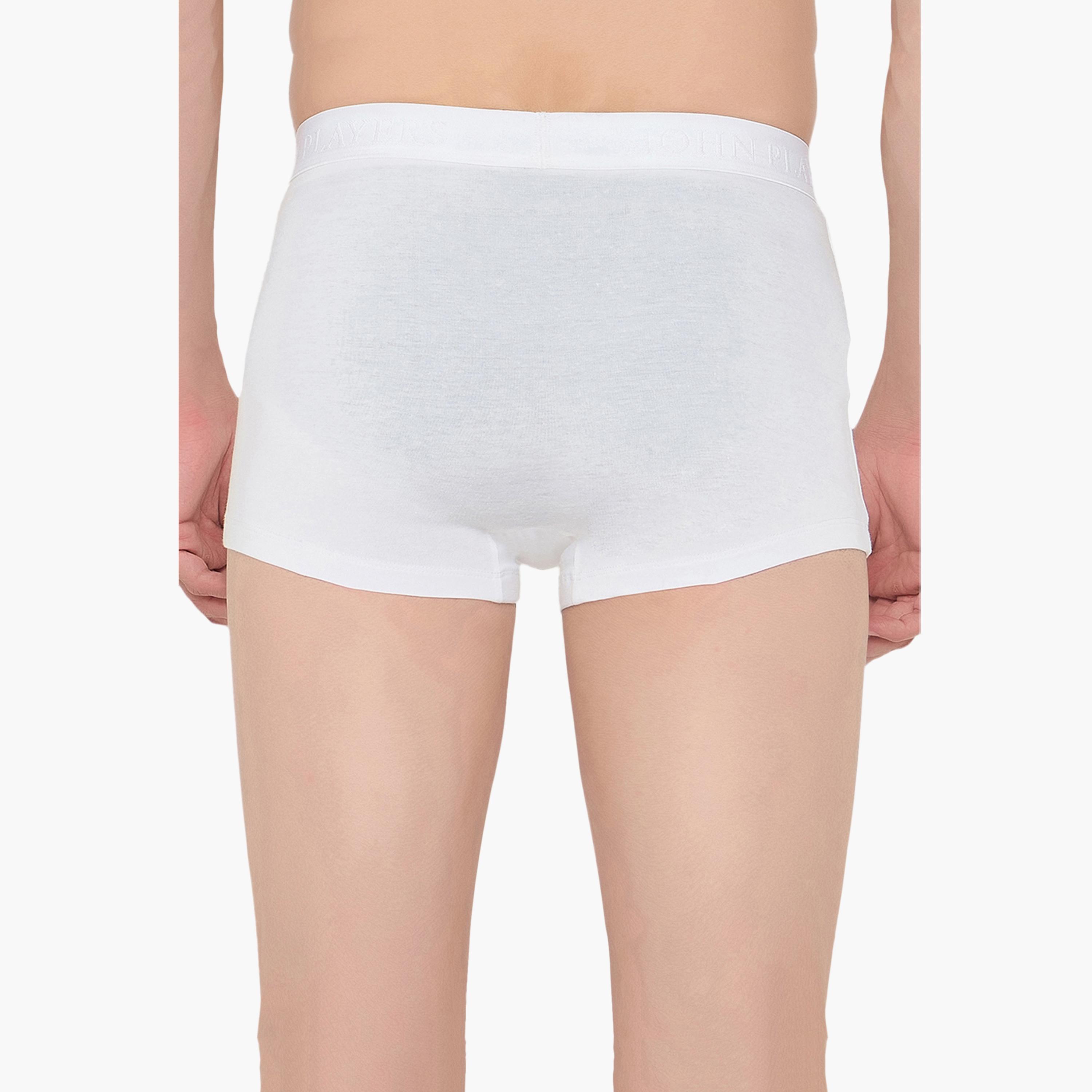 طقم قطعتين سراويل داخلية رجالية بخصر مطبوع بشعار الماركة من جون بلاير-men-clothing-innerwear-underwear-image-3