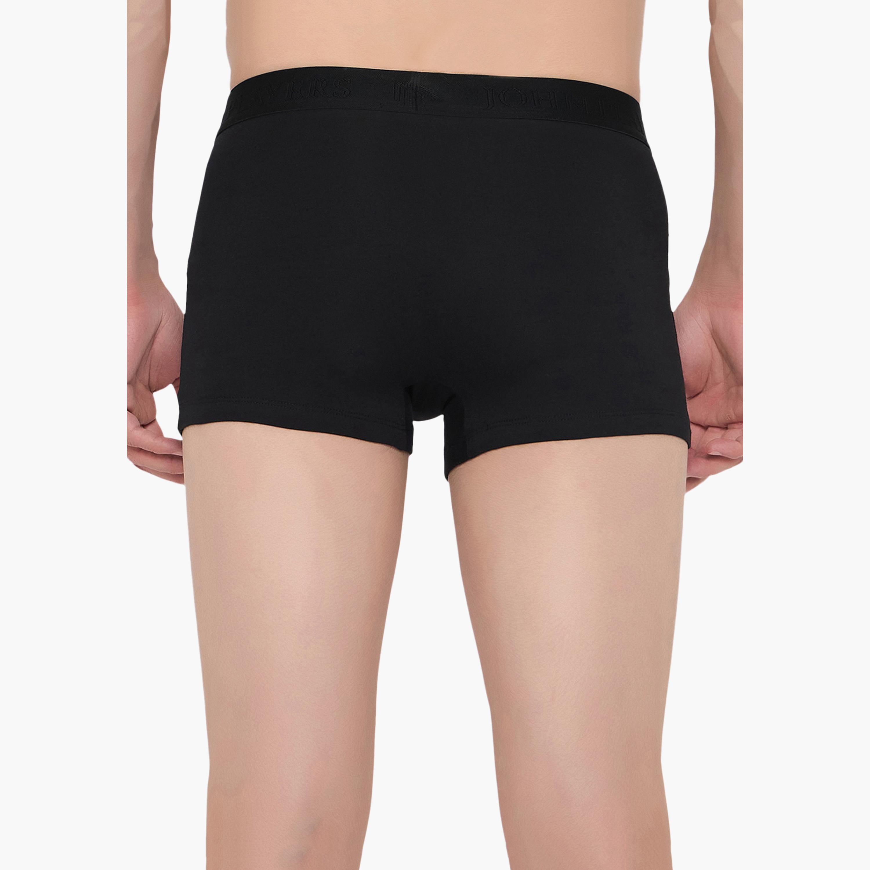 طقم قطعتين سراويل داخلية رجالية بخصر مطبوع بشعار الماركة من جون بلاير-men-clothing-innerwear-underwear-image-4