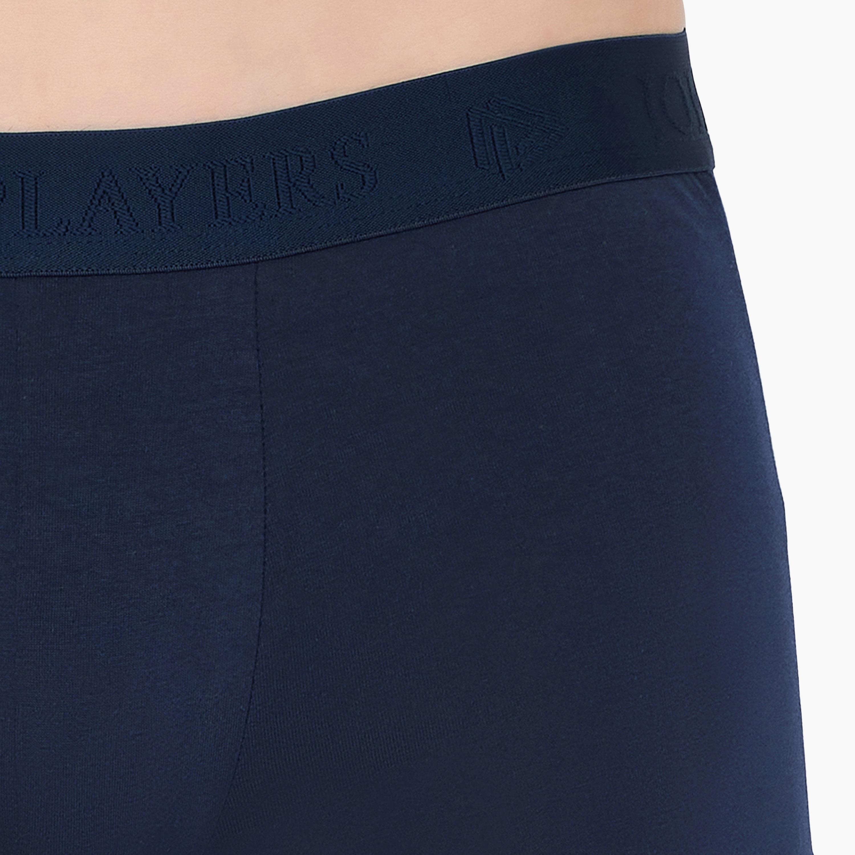 John Player Pack of 2 Brand Print Waistband Men's Trunks-men-clothing-innerwear-underwear-image-2