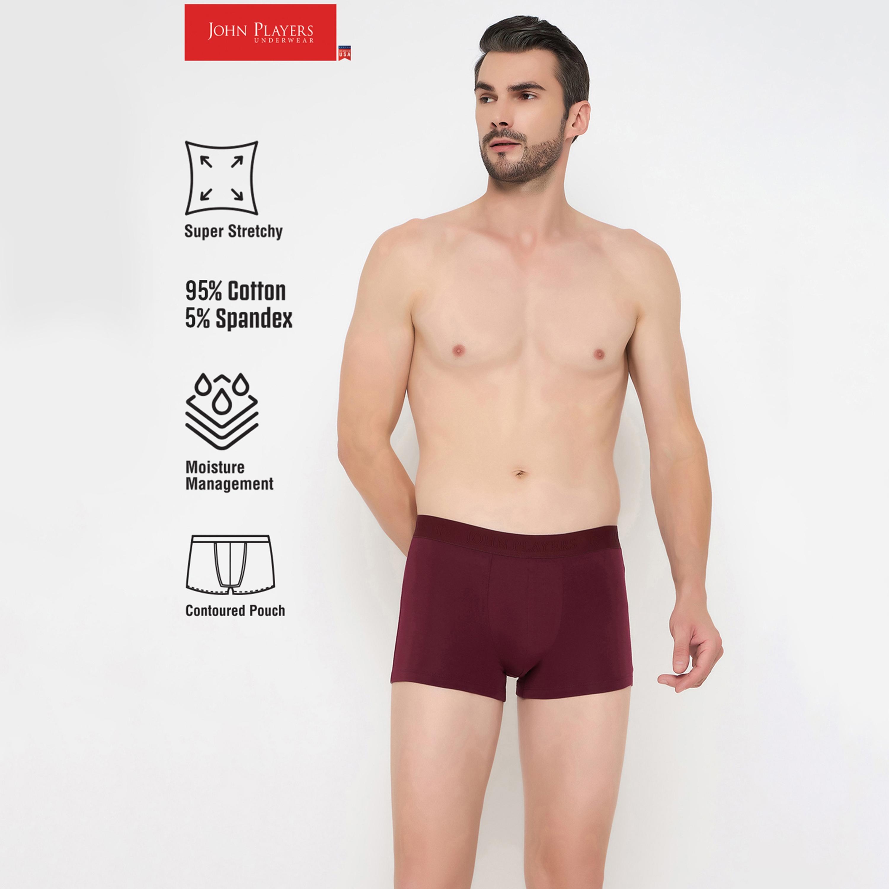 John Player Pack of 2 Brand Print Waistband Men's Trunks-men-clothing-innerwear-underwear-image-9