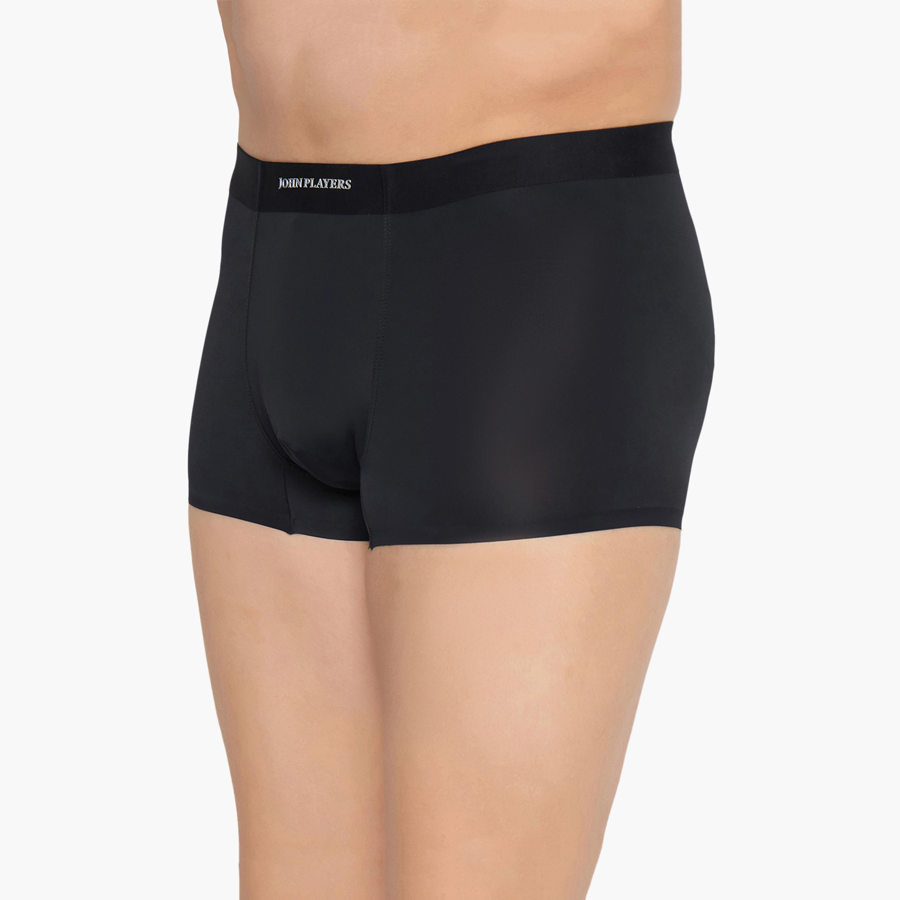 طقم قطعتين سراويل داخلية رجالية بخصر مطبوع بشعار الماركة من جون بلاير-men-clothing-innerwear-underwear-image-2