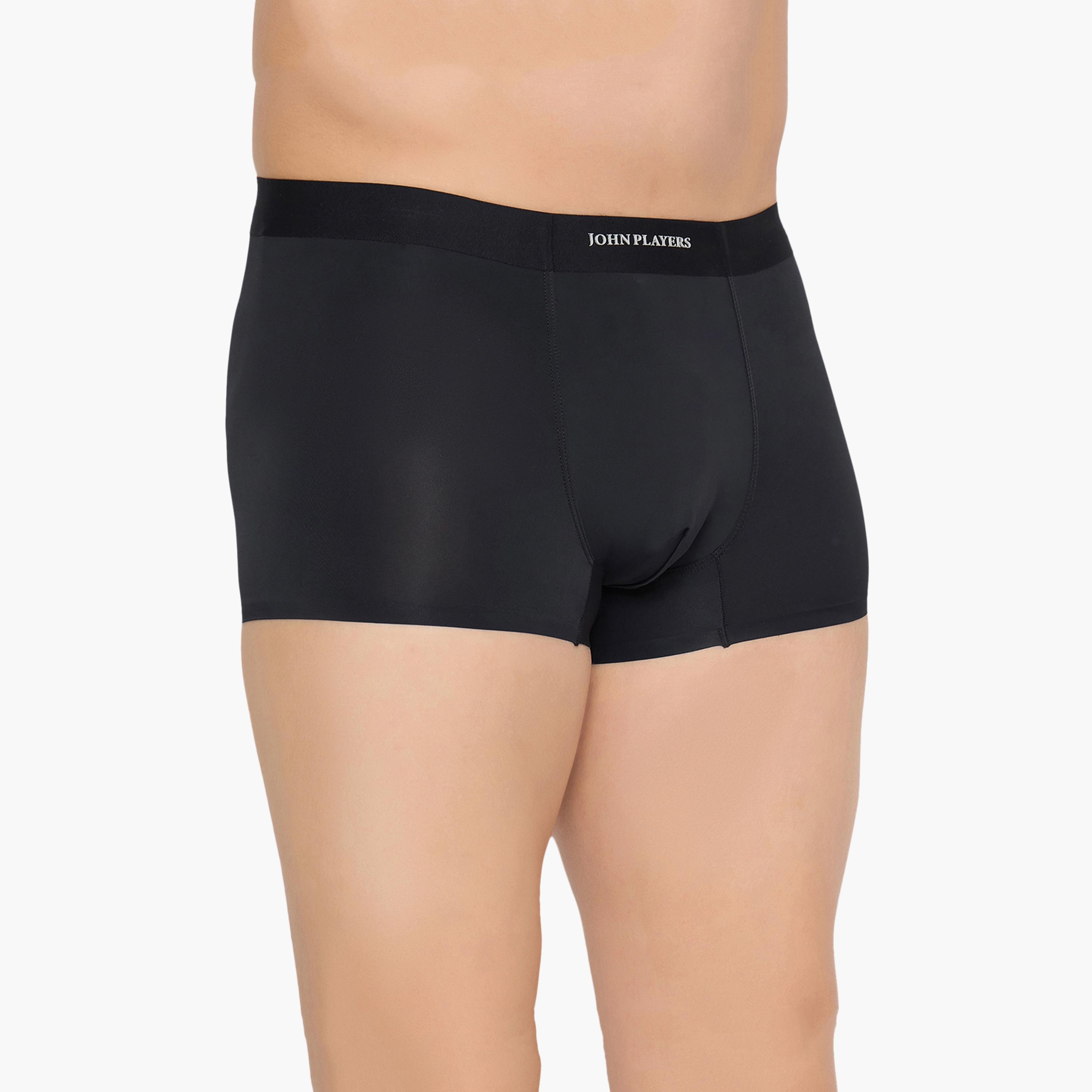 John Player Pack of 2 Brand Print Waistband Men's Trunks-men-clothing-innerwear-underwear-image-3