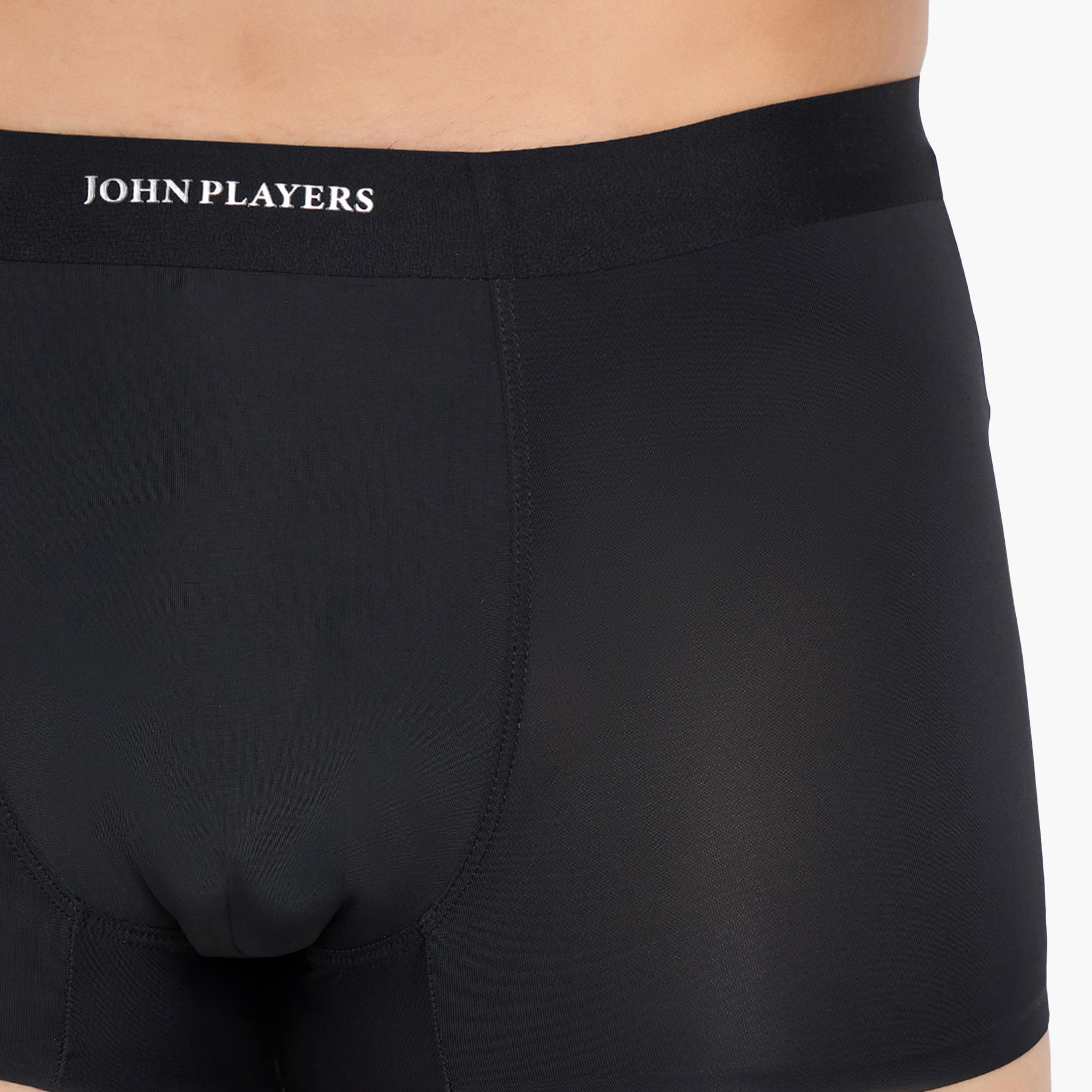 John Player Pack of 2 Brand Print Waistband Men's Trunks-men-clothing-innerwear-underwear-image-6