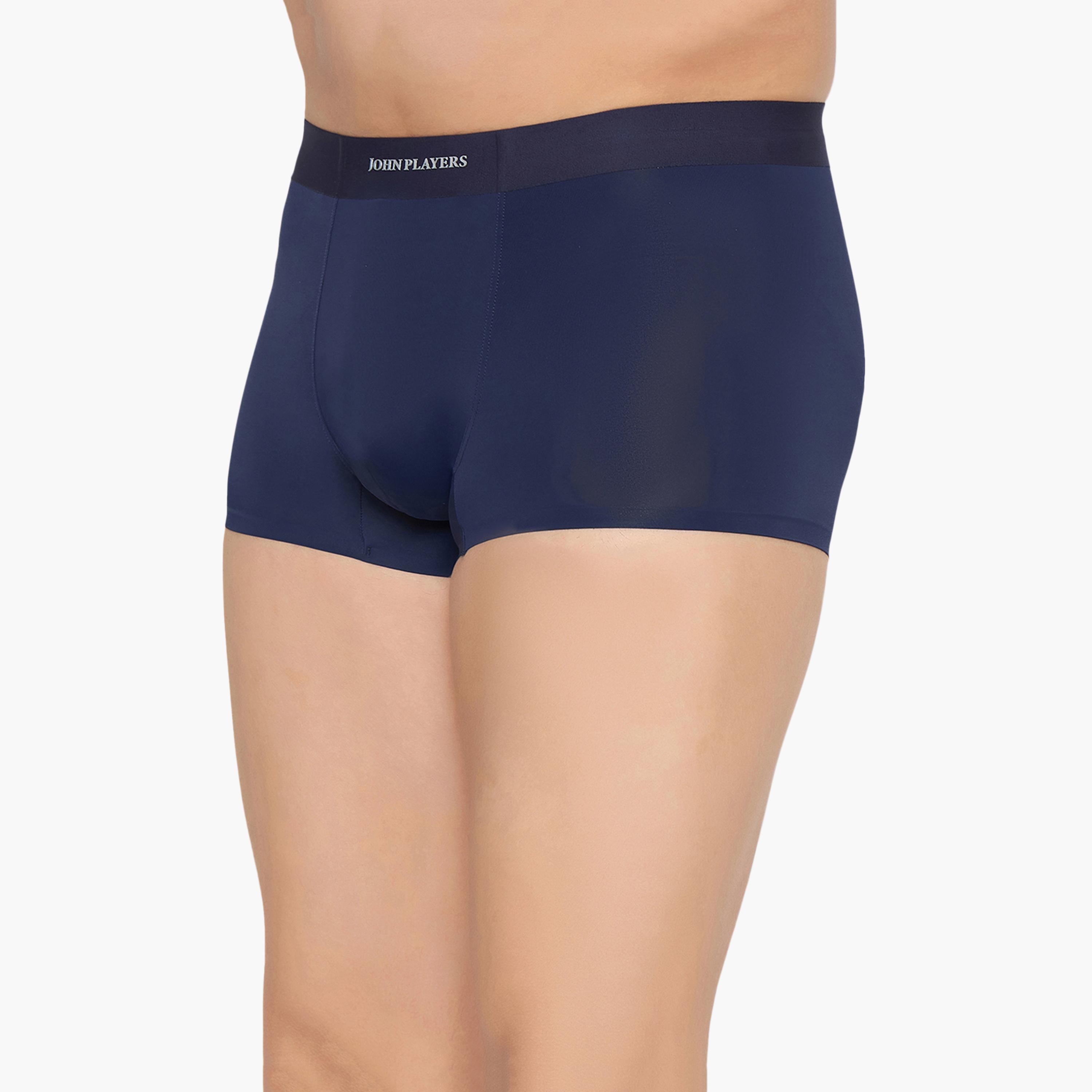 طقم قطعتين سراويل داخلية رجالية بخصر مطبوع بشعار الماركة من جون بلاير-men-clothing-innerwear-underwear-image-2