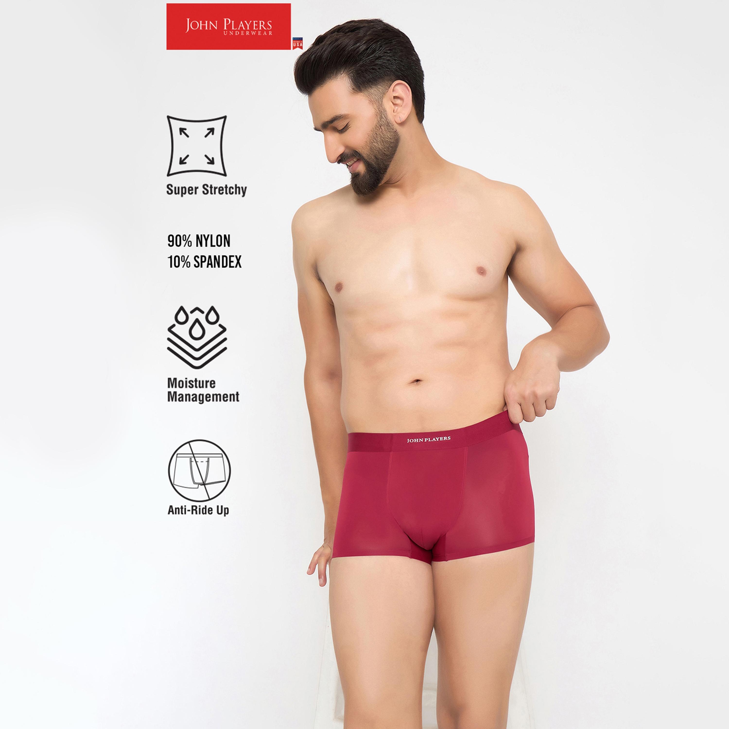 John Player Pack of 2 Brand Print Waistband Men's Trunks-men-clothing-innerwear-underwear-image-7