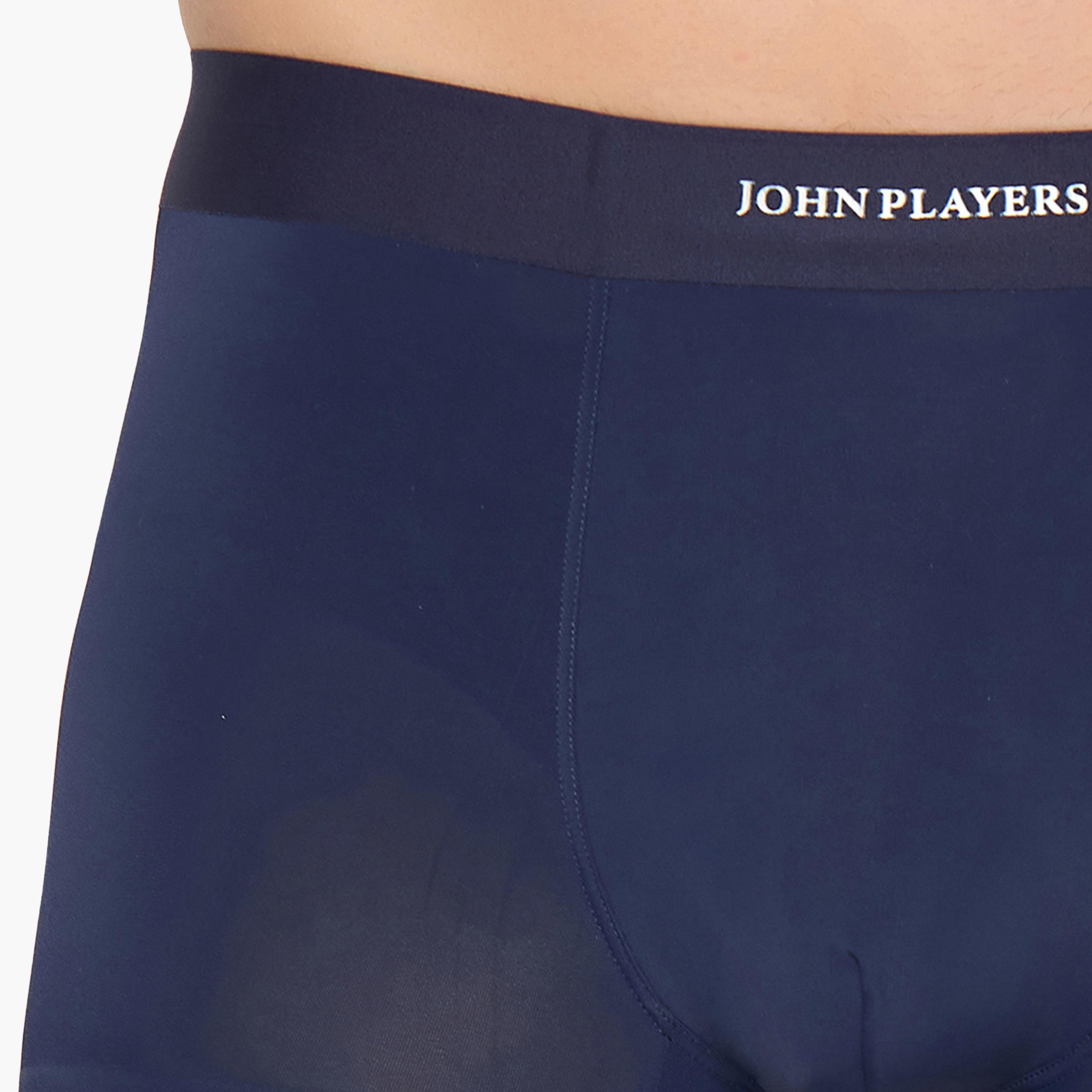 طقم قطعتين سراويل داخلية رجالية بخصر مطبوع بشعار الماركة من جون بلاير-men-clothing-innerwear-underwear-image-8