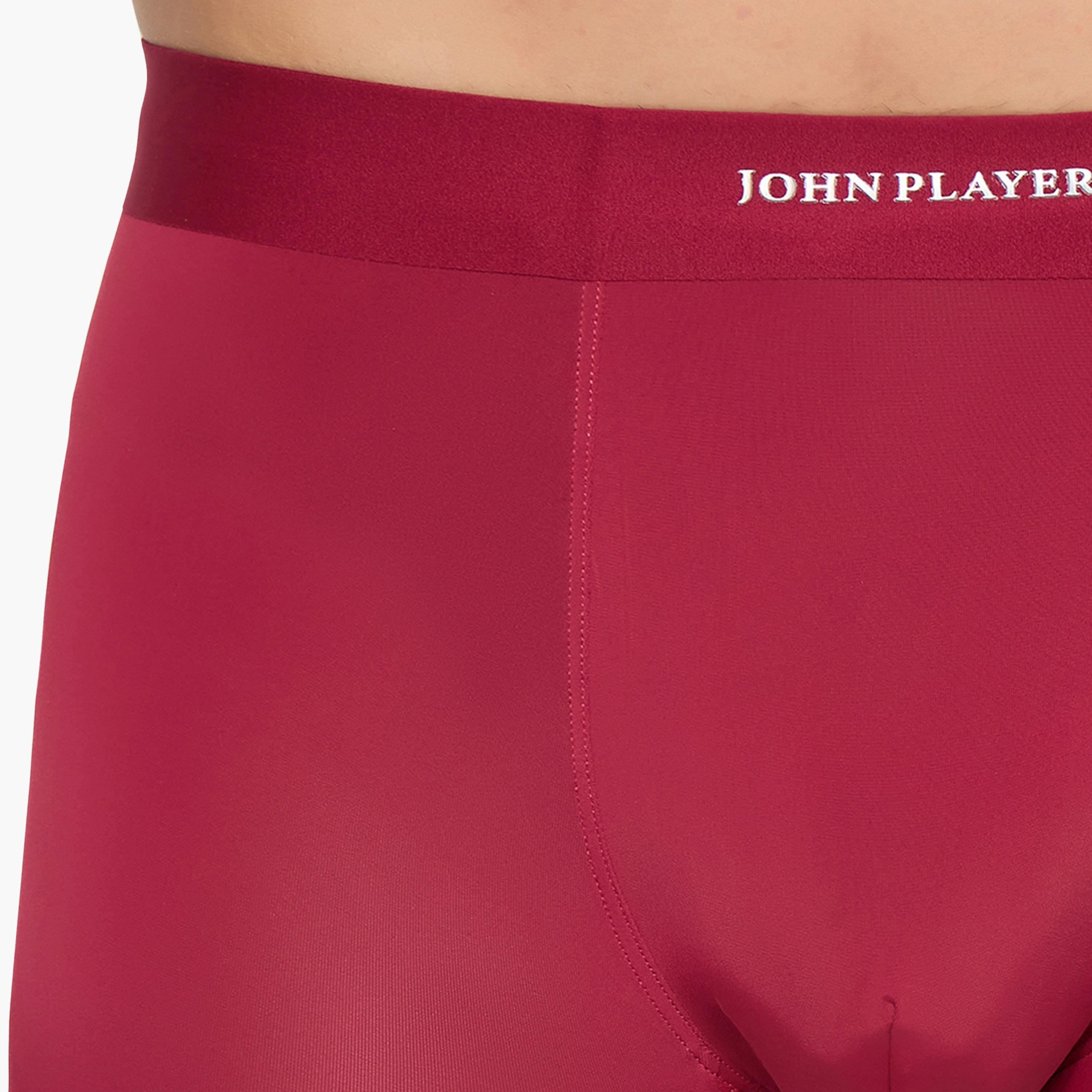 John Player Pack of 2 Brand Print Waistband Men's Trunks-men-clothing-innerwear-underwear-image-9
