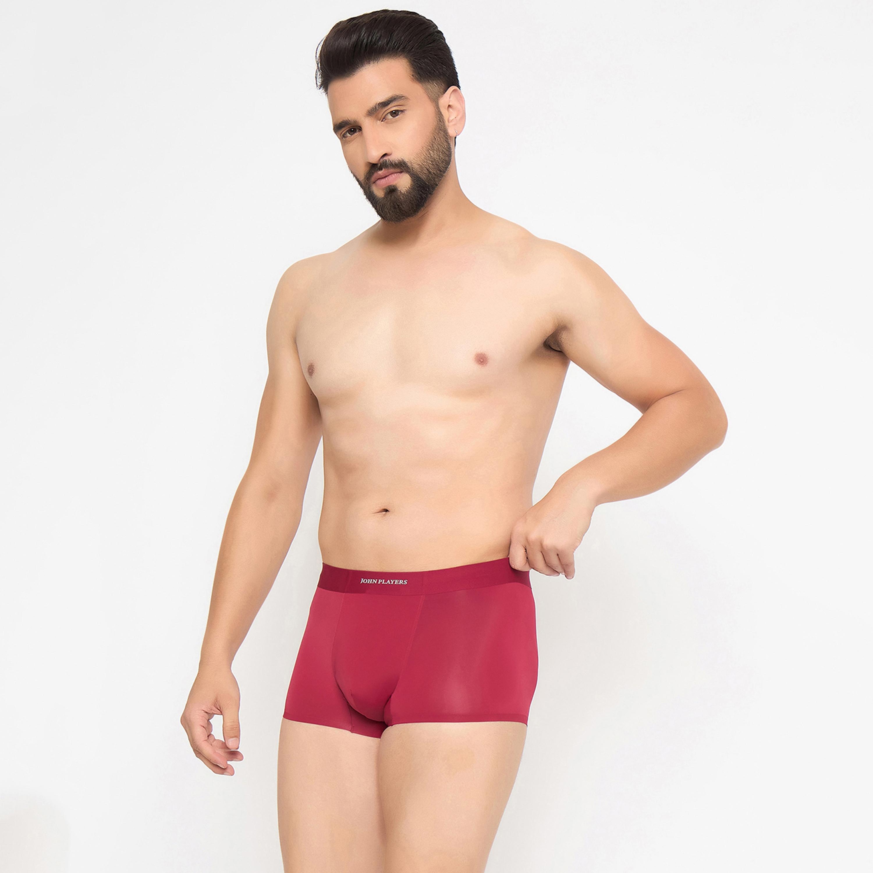 طقم قطعتين سراويل داخلية رجالية بخصر مطبوع بشعار الماركة من جون بلاير-men-clothing-innerwear-underwear-image-6