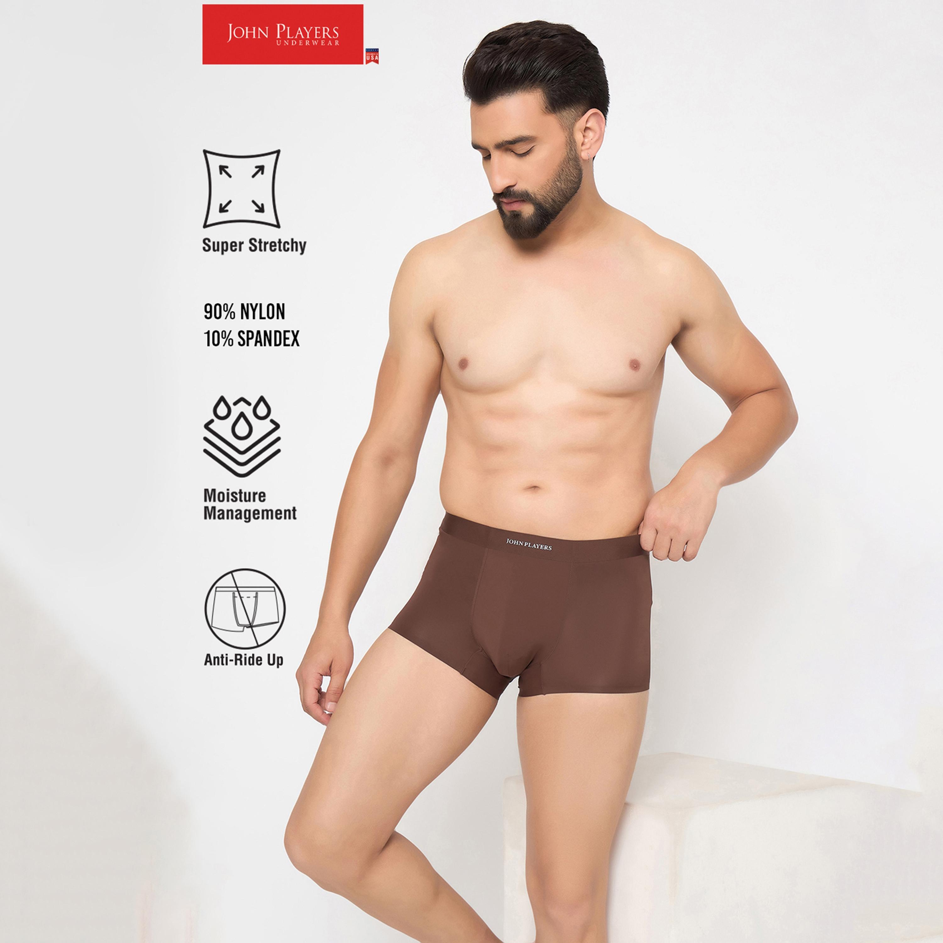طقم قطعتين سراويل داخلية رجالية بخصر مطبوع بشعار الماركة من جون بلاير-men-clothing-innerwear-underwear-image-7