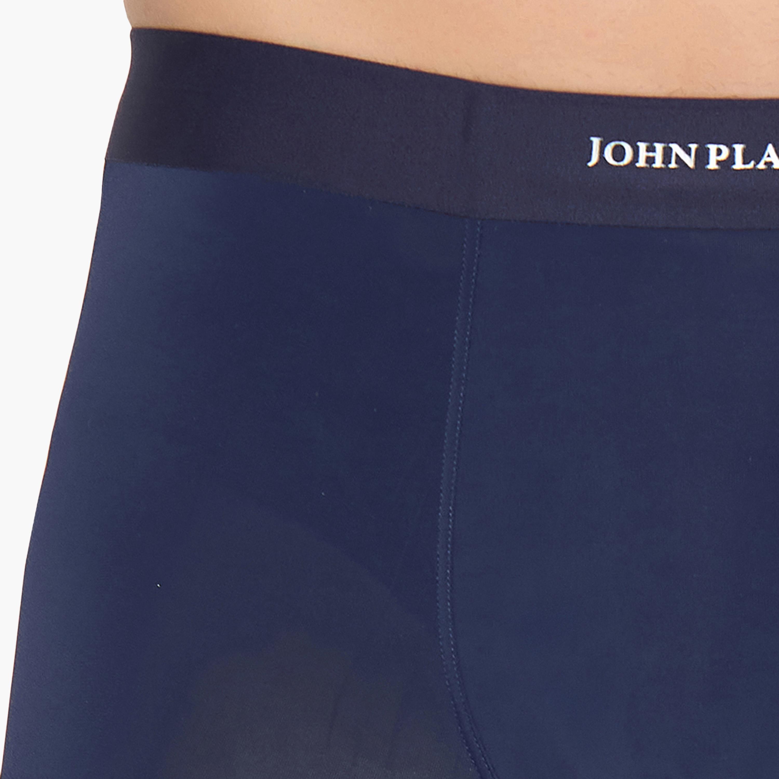 طقم قطعتين سراويل داخلية رجالية بخصر مطبوع بشعار الماركة من جون بلاير-men-clothing-innerwear-underwear-image-9