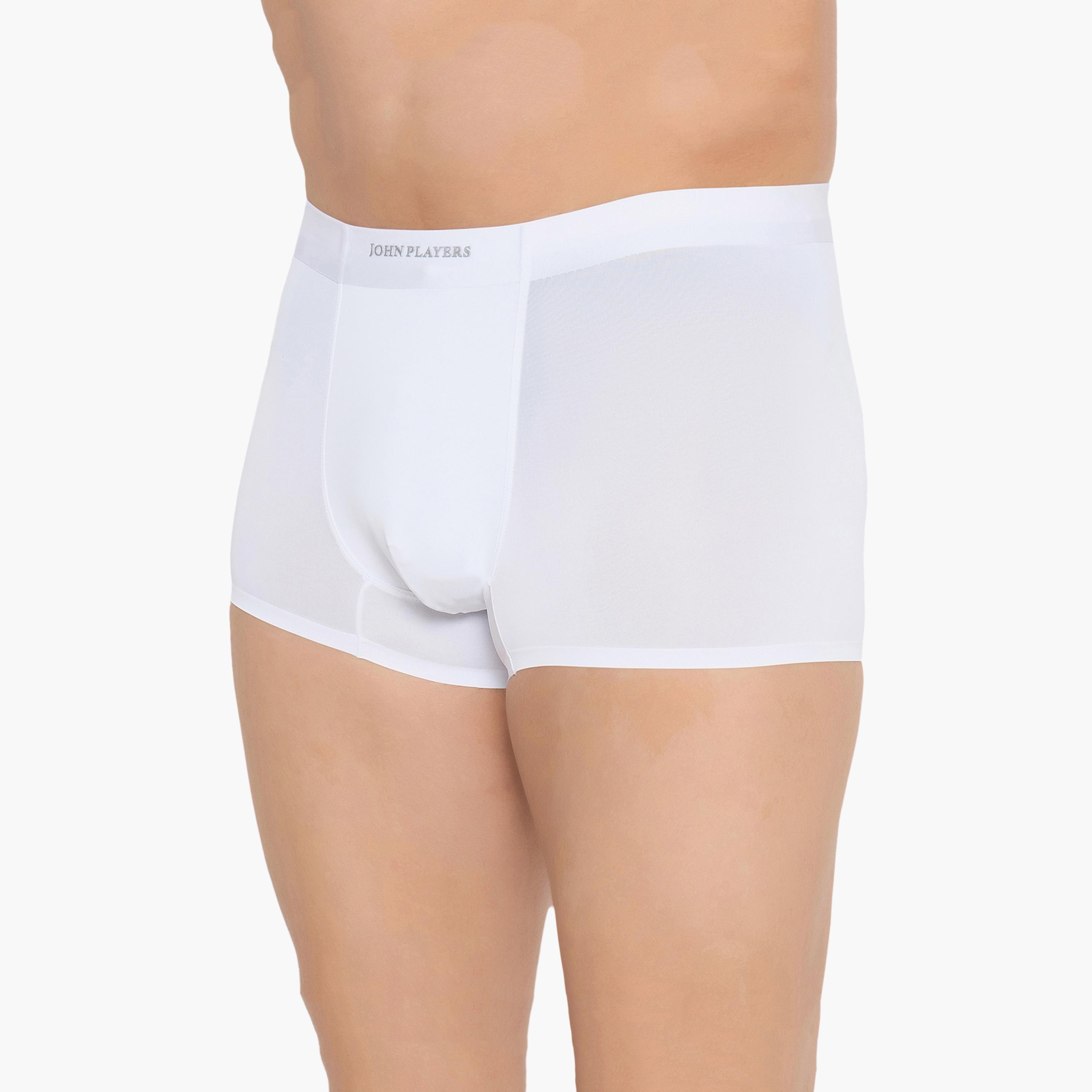 John Player Pack of 2 Brand Print Waistband Men's Trunks-men-clothing-innerwear-underwear-image-2