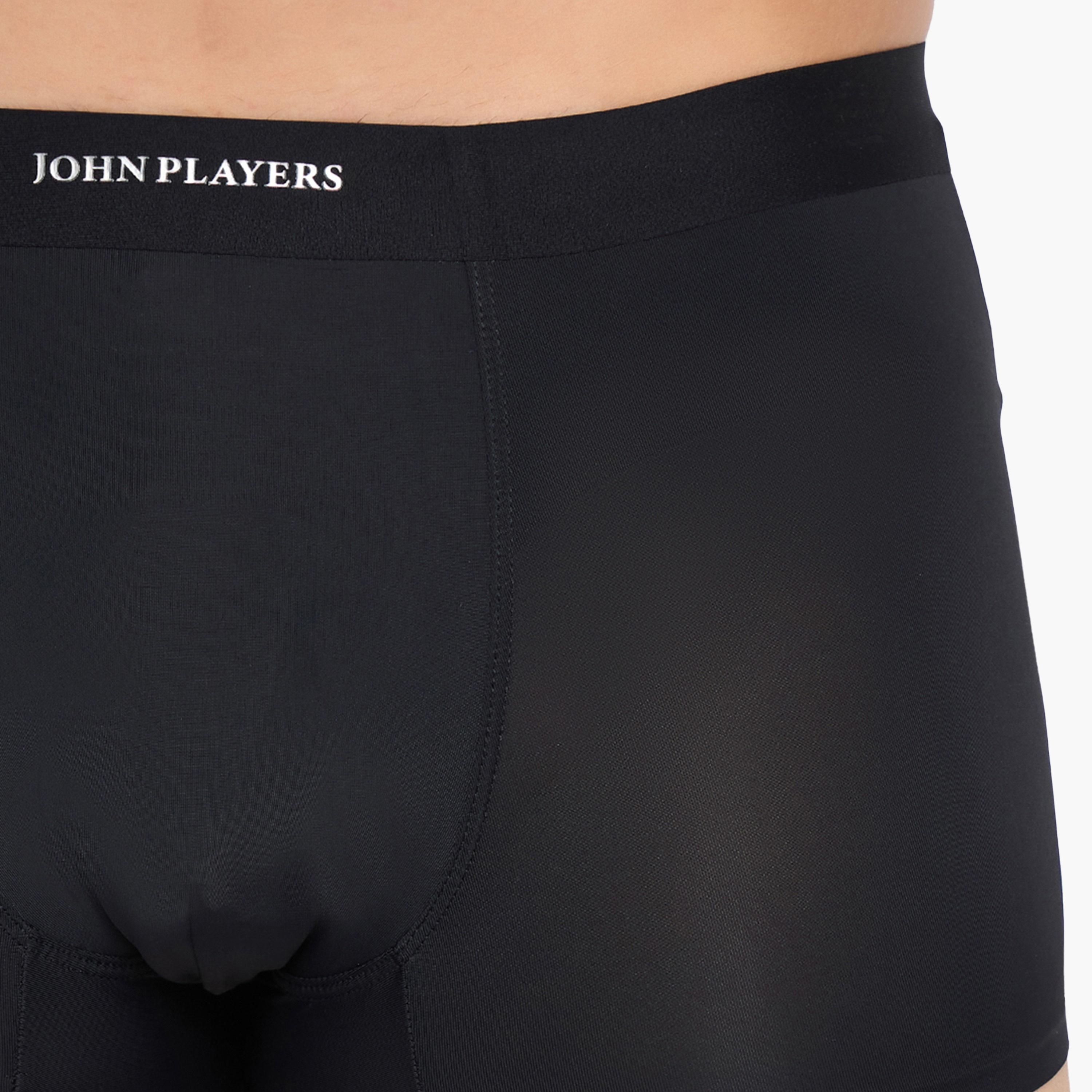 John Player Pack of 2 Brand Print Waistband Men's Trunks-men-clothing-innerwear-underwear-image-9
