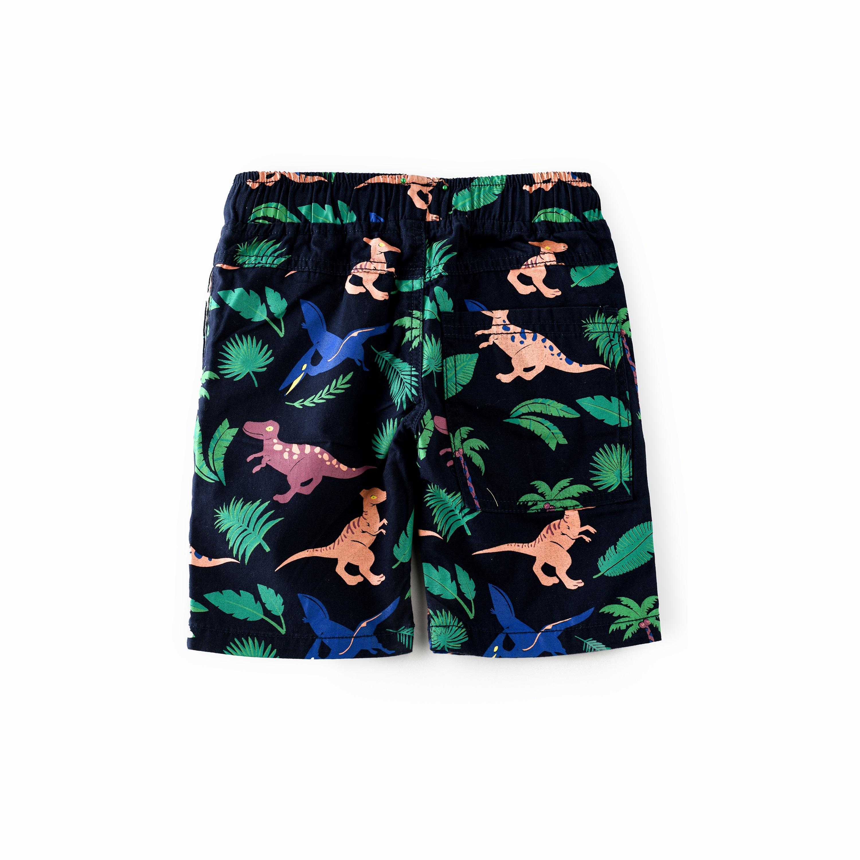 UniqKidz Printed Elasticated & Drawstring Shorts-boys-clothing-bottoms-shorts-image-2