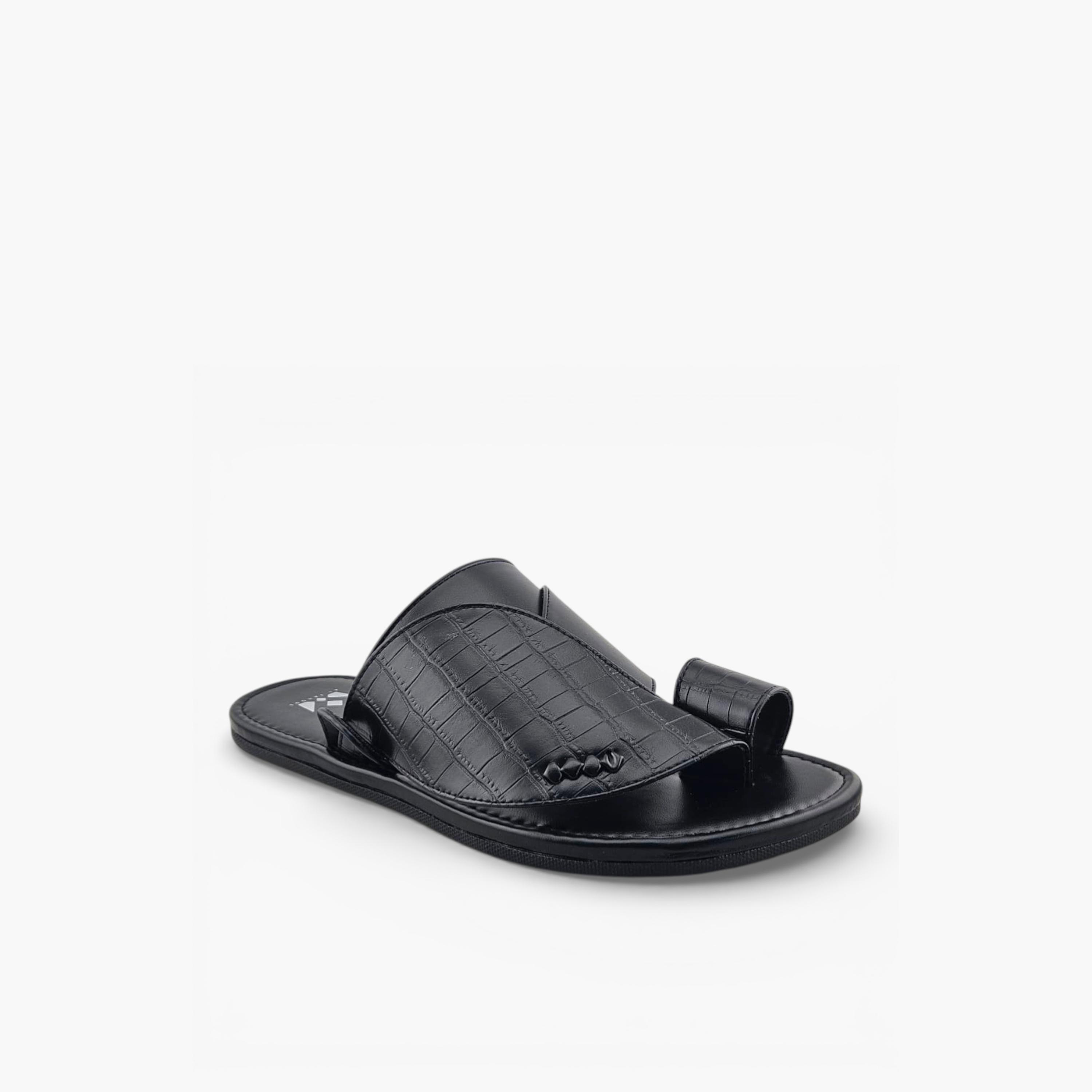 الفانوس - صندل نجد سهل الارتداء للرجال بتصميم عربي | JZ-S101-men-shoes-sandals-image-1