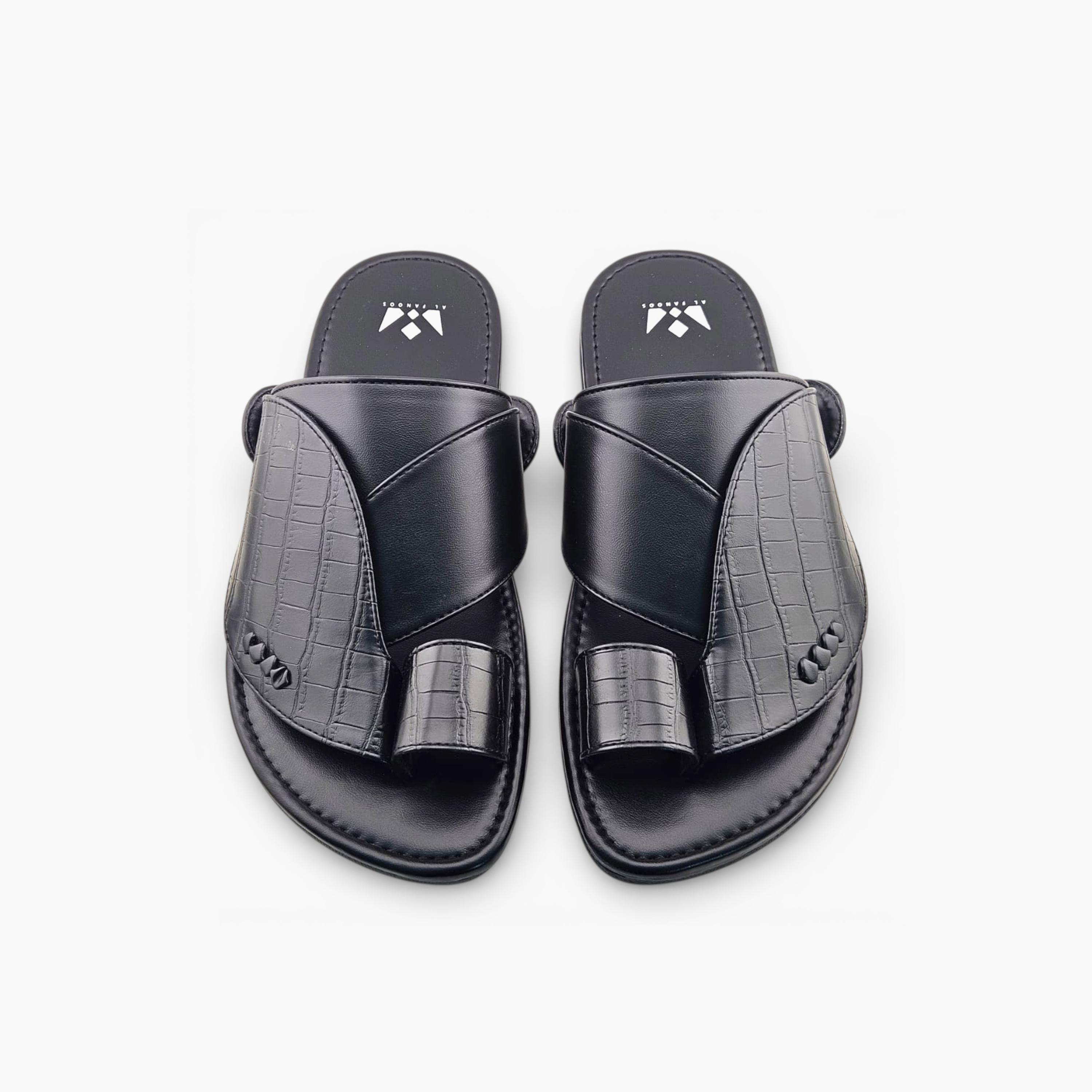الفانوس - صندل نجد سهل الارتداء للرجال بتصميم عربي | JZ-S101-men-shoes-sandals-image-3