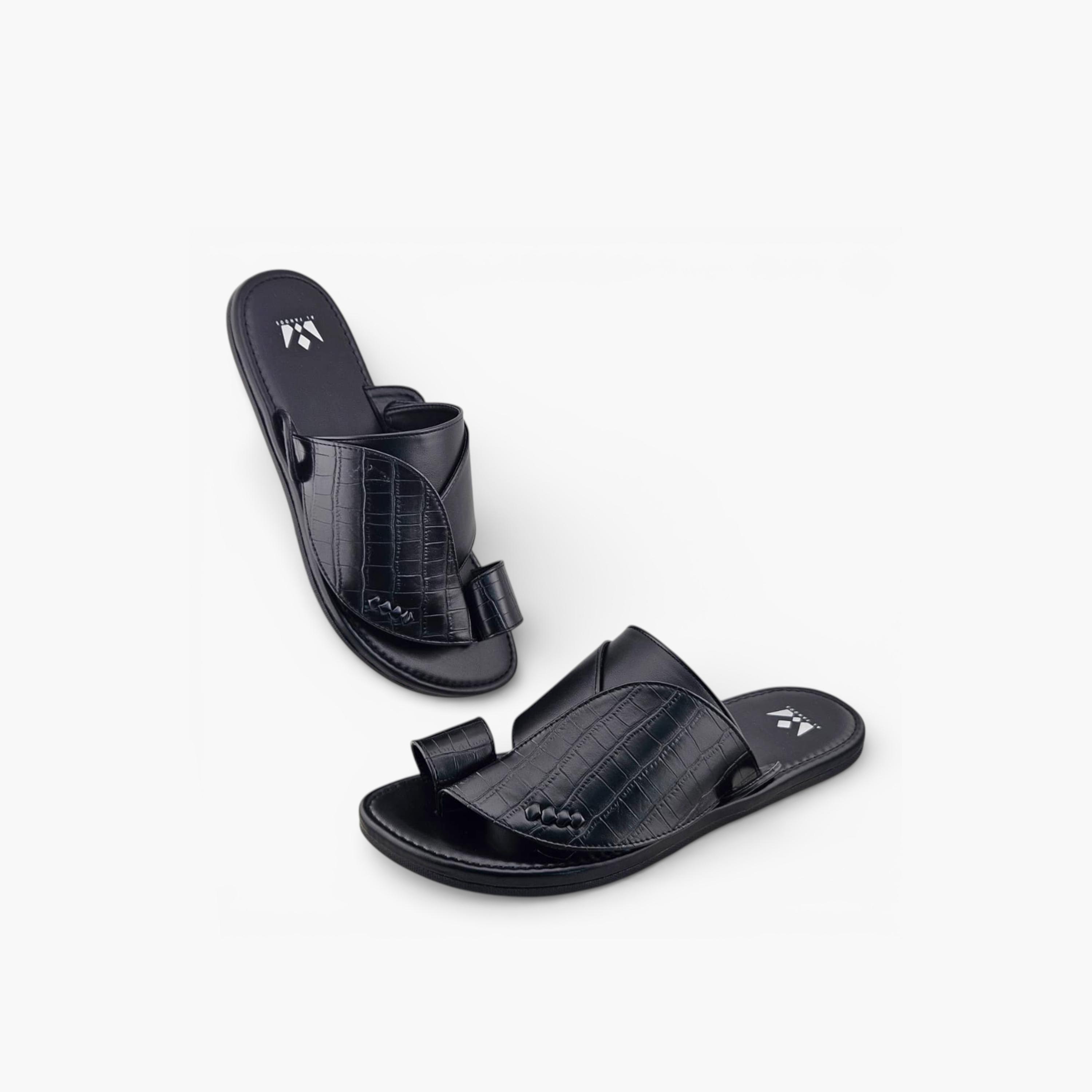 الفانوس - صندل نجد سهل الارتداء للرجال بتصميم عربي | JZ-S101-men-shoes-sandals-image-4