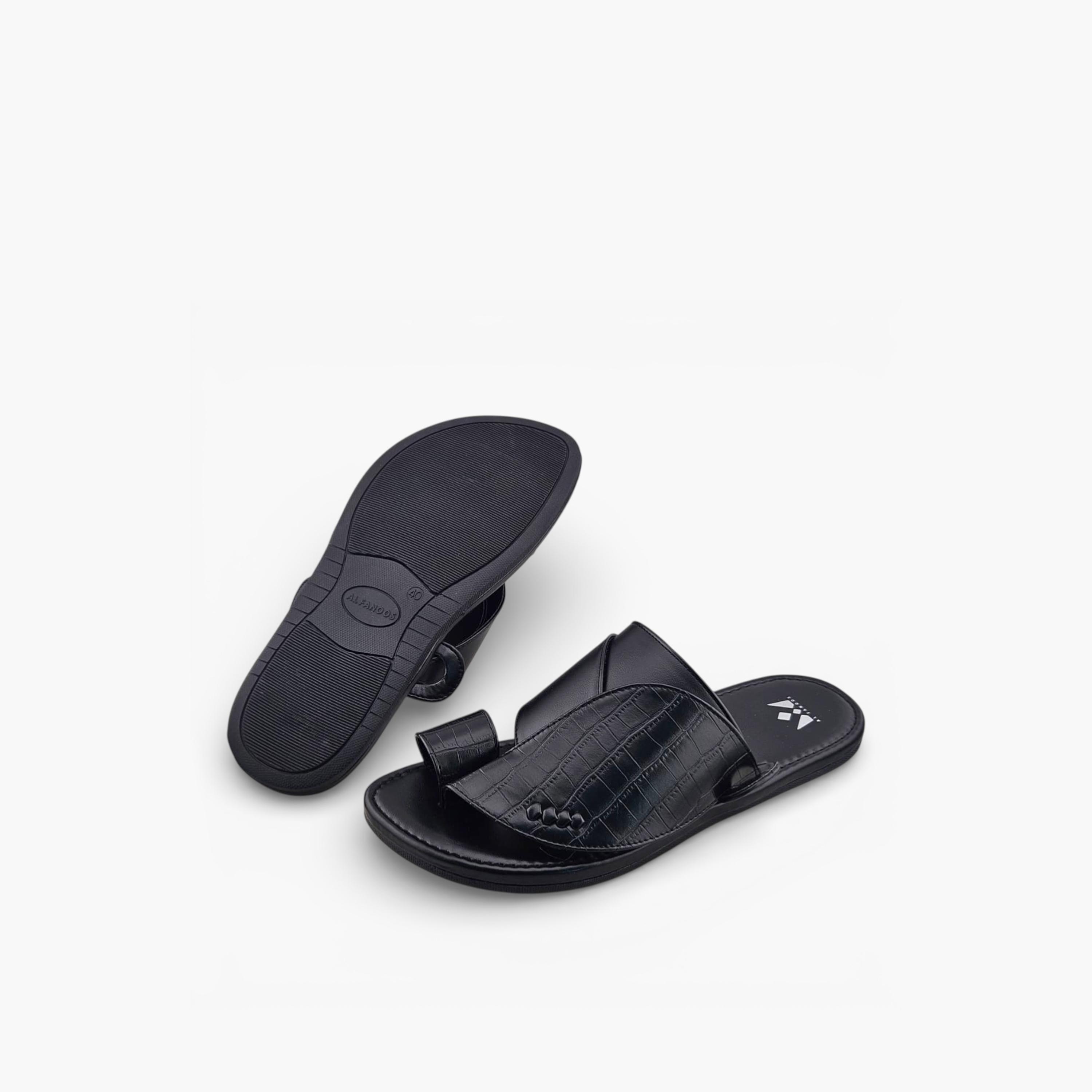 الفانوس - صندل نجد سهل الارتداء للرجال بتصميم عربي | JZ-S101-men-shoes-sandals-image-5