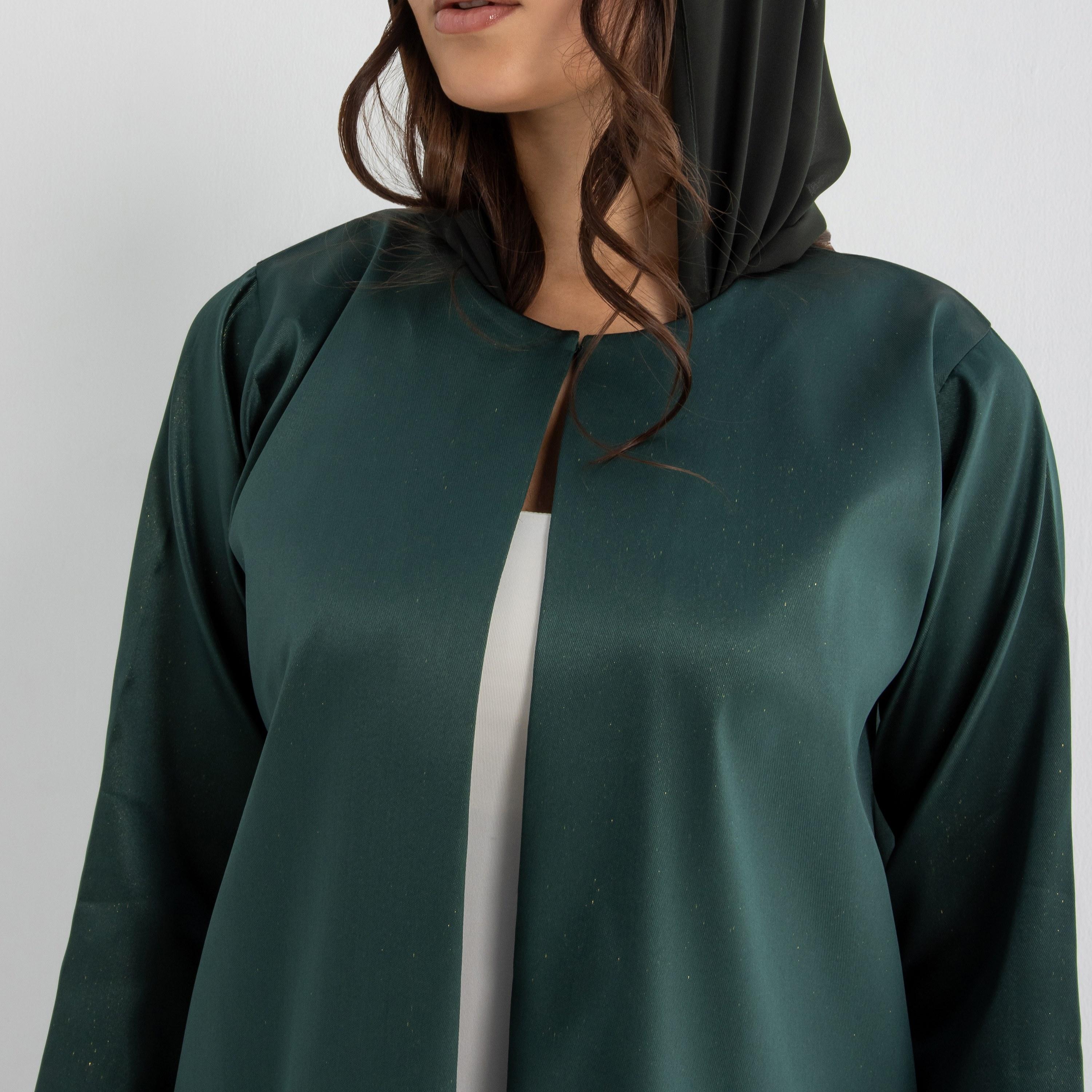 عباية نسائية بقصة فضفاضة (Floowy) قماش تافتا - أخضر من 10 ديسمبر-women-arabicclothing-abayas-image-6
