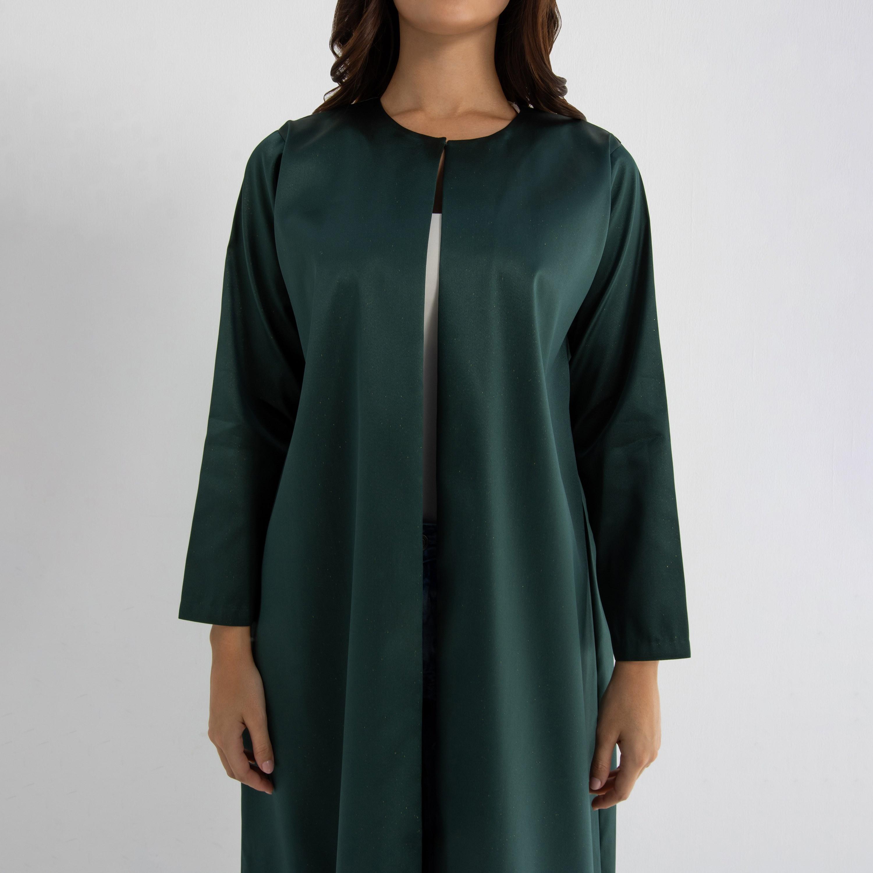 عباية نسائية بقصة فضفاضة (Floowy) قماش تافتا - أخضر من 10 ديسمبر-women-arabicclothing-abayas-image-7