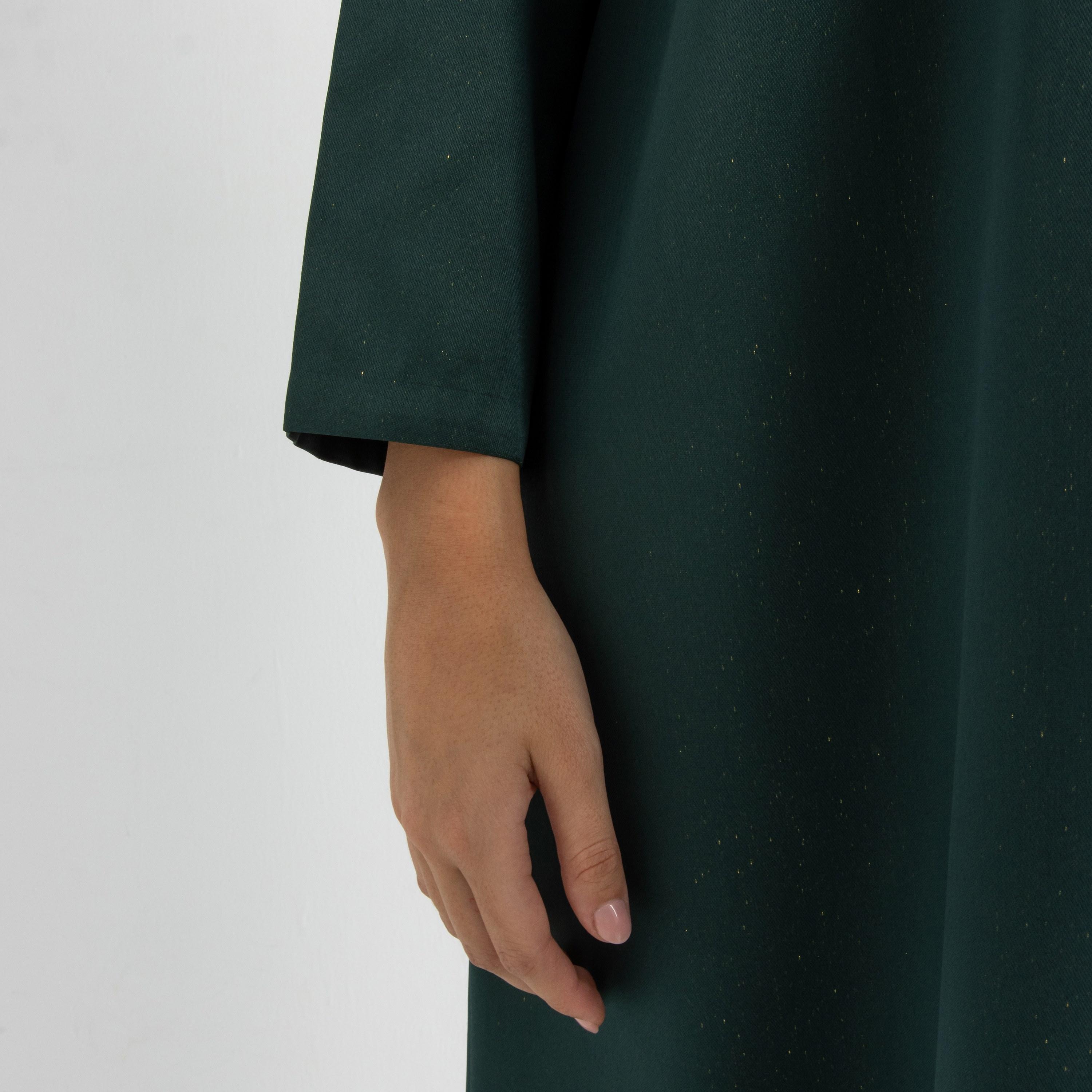 عباية نسائية بقصة فضفاضة (Floowy) قماش تافتا - أخضر من 10 ديسمبر-women-arabicclothing-abayas-image-9