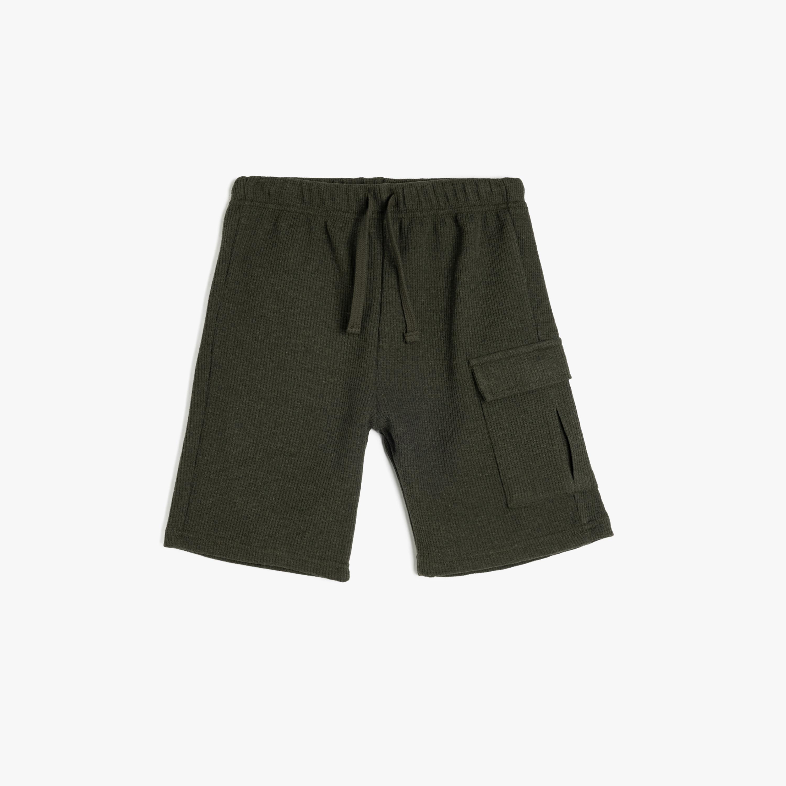 شورت برباط شد مطاطي، سادة من كوتون-boys-clothing-bottoms-shorts-image-1