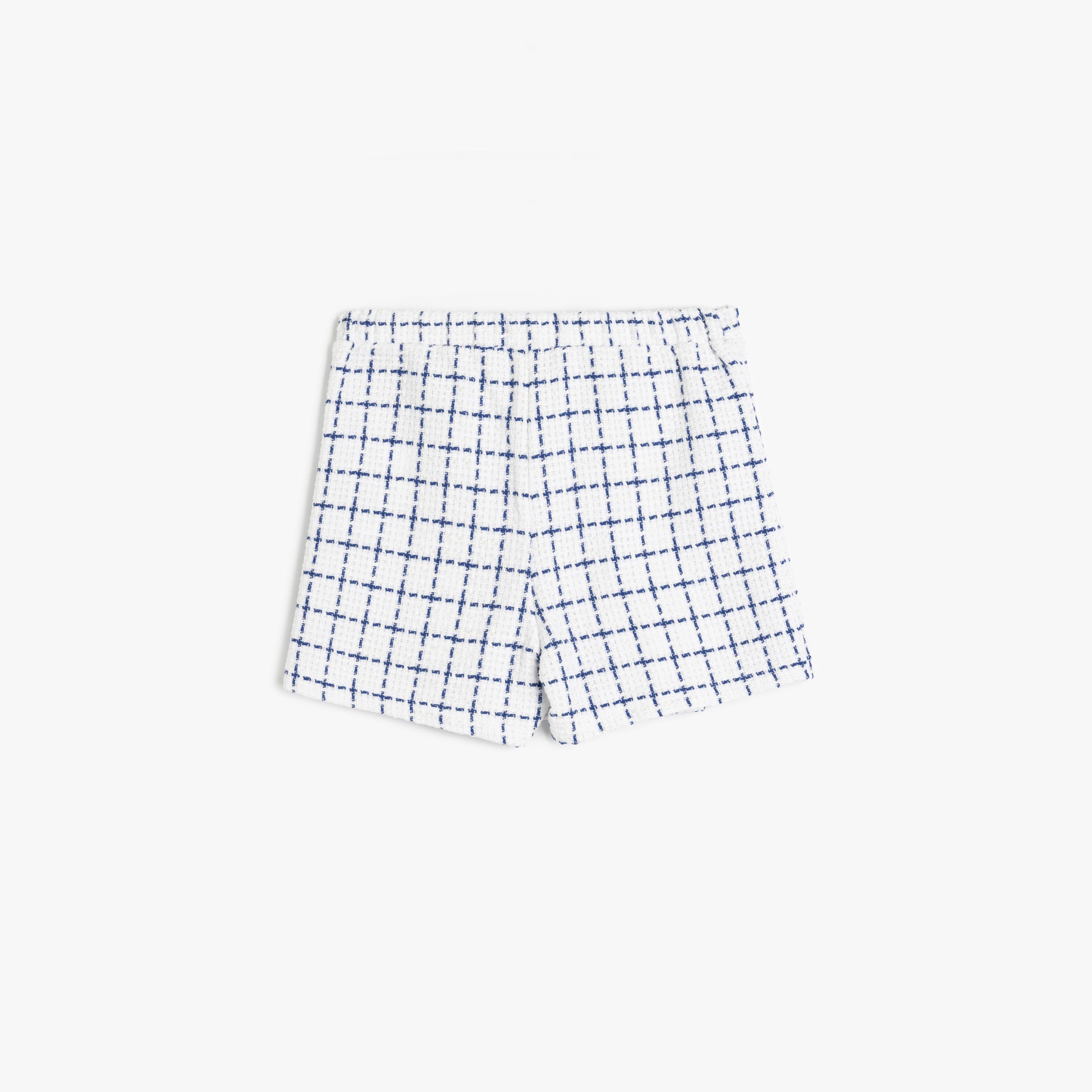 Koton Striped Elasticated Shorts-girls-clothing-bottoms-shorts-image-2