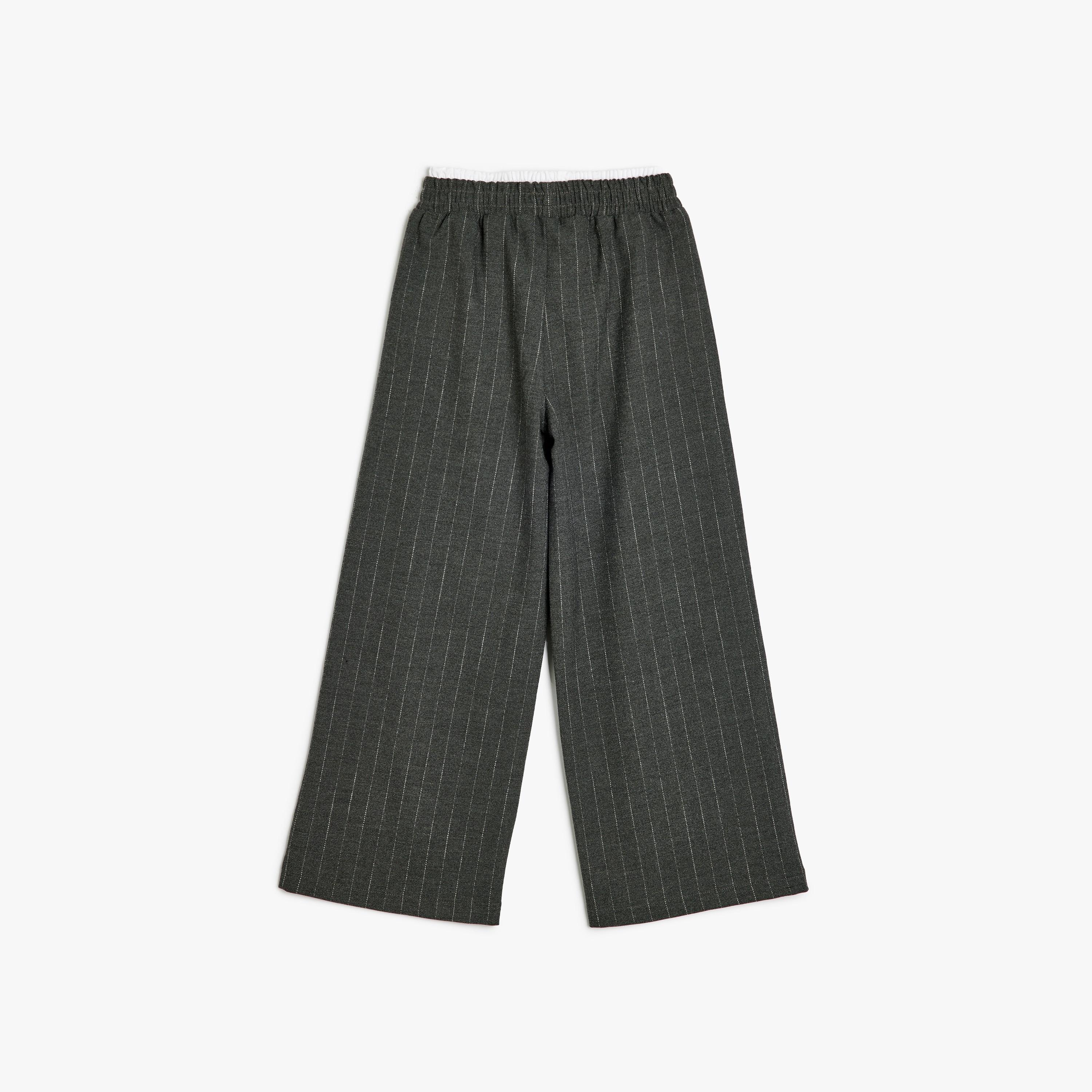 Koton Solid Elasticated Track Pants-girls-clothing-bottoms-trousers-image-2