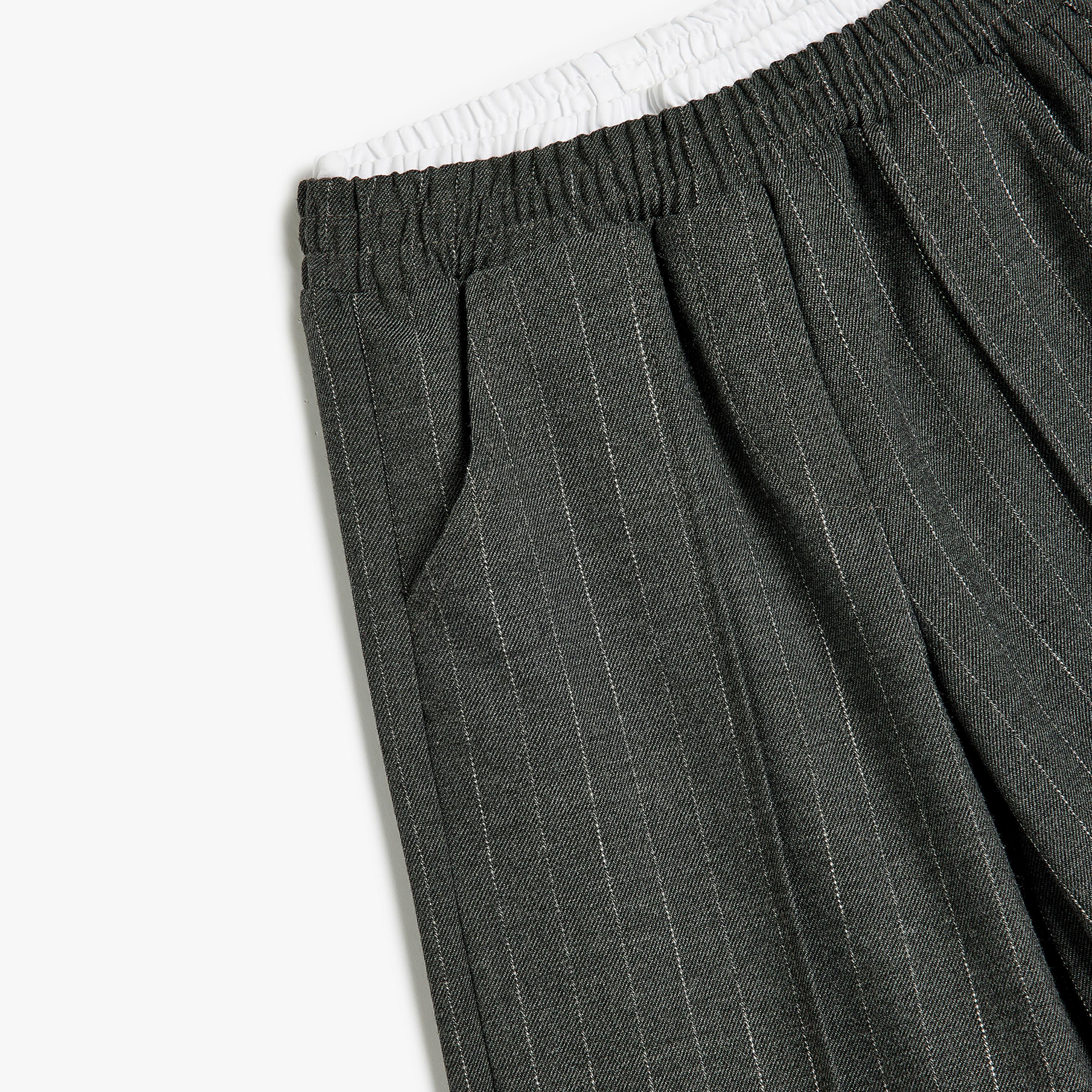 Koton Solid Elasticated Track Pants-girls-clothing-bottoms-trousers-image-3