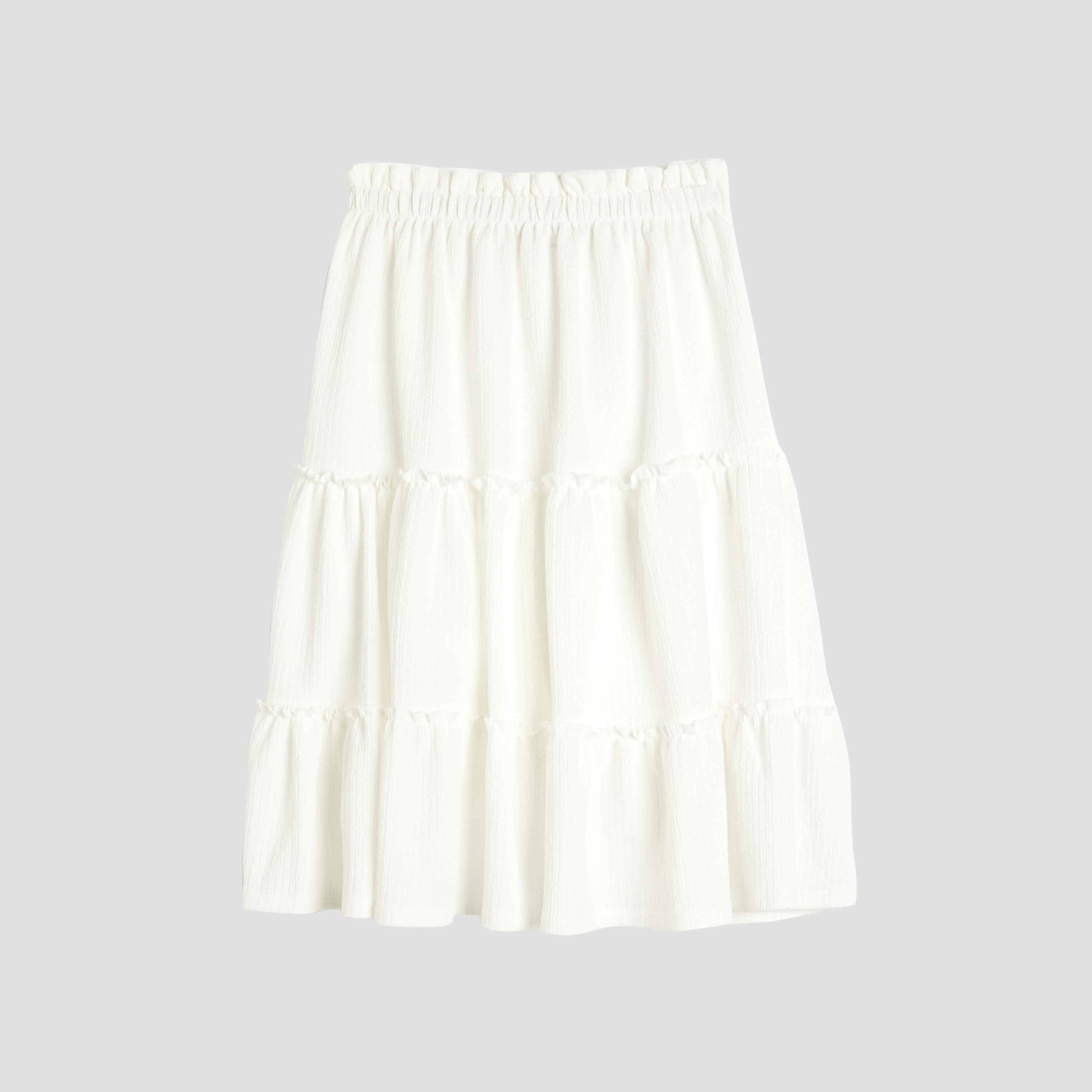 Koton Solid Elasticated Skirt-girls-clothing-bottoms-skirts-image-1
