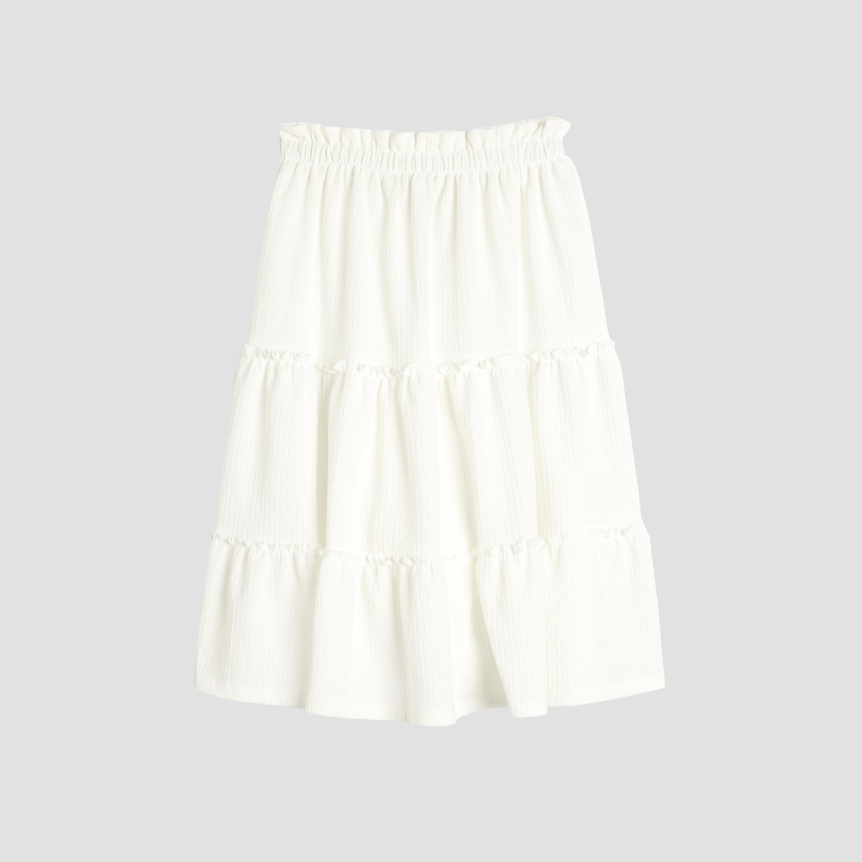 Koton Solid Elasticated Skirt-girls-clothing-bottoms-skirts-image-2