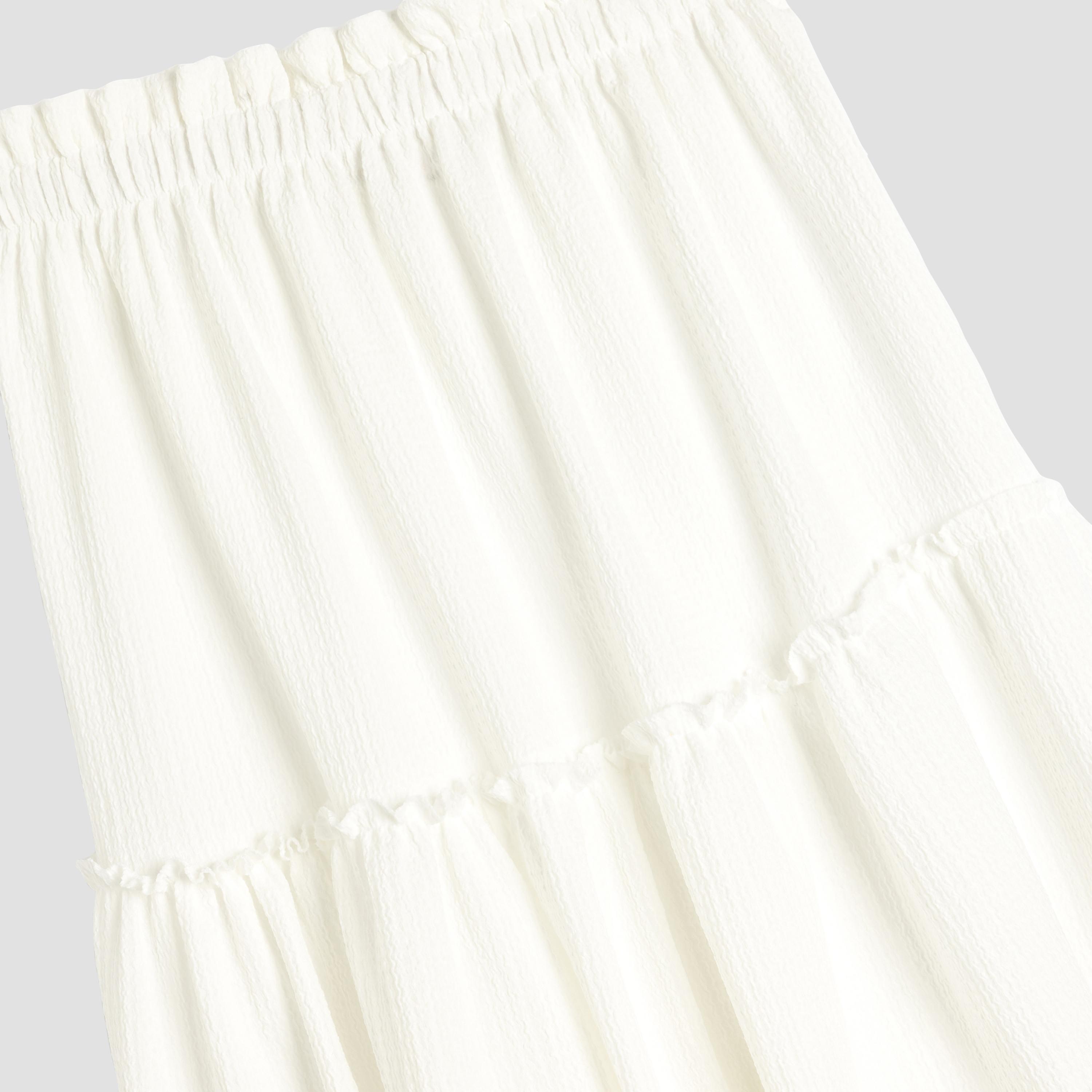 Koton Solid Elasticated Skirt-girls-clothing-bottoms-skirts-image-3