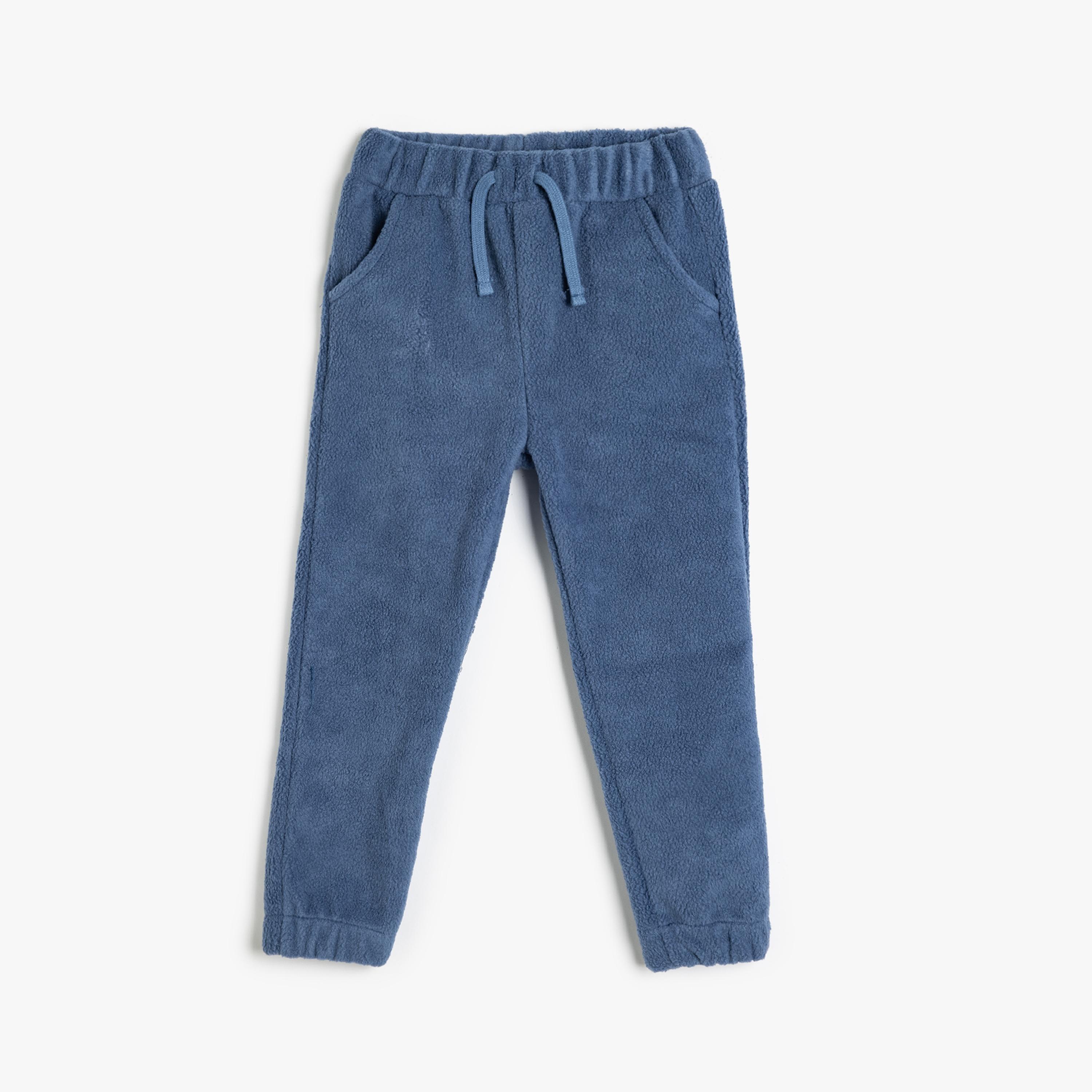Koton Solid Elasticated Drawstring Track Pants-boys-clothing-bottoms-joggersandtrackpants-image-1