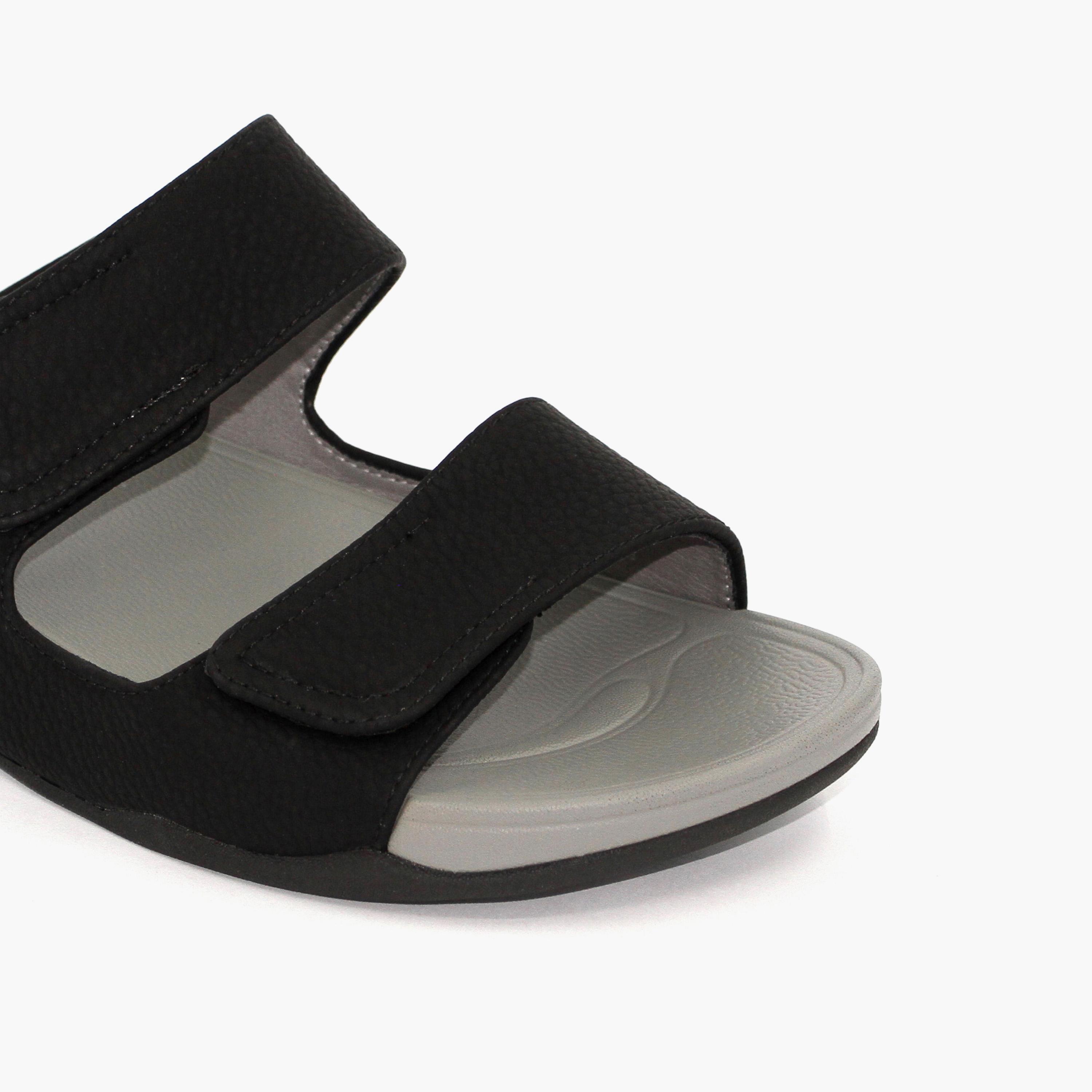 Geoomnii Boys Slip-On Aveline Slide Sandals | K-F306-BLACK-boys-shoes-sandals-image-5