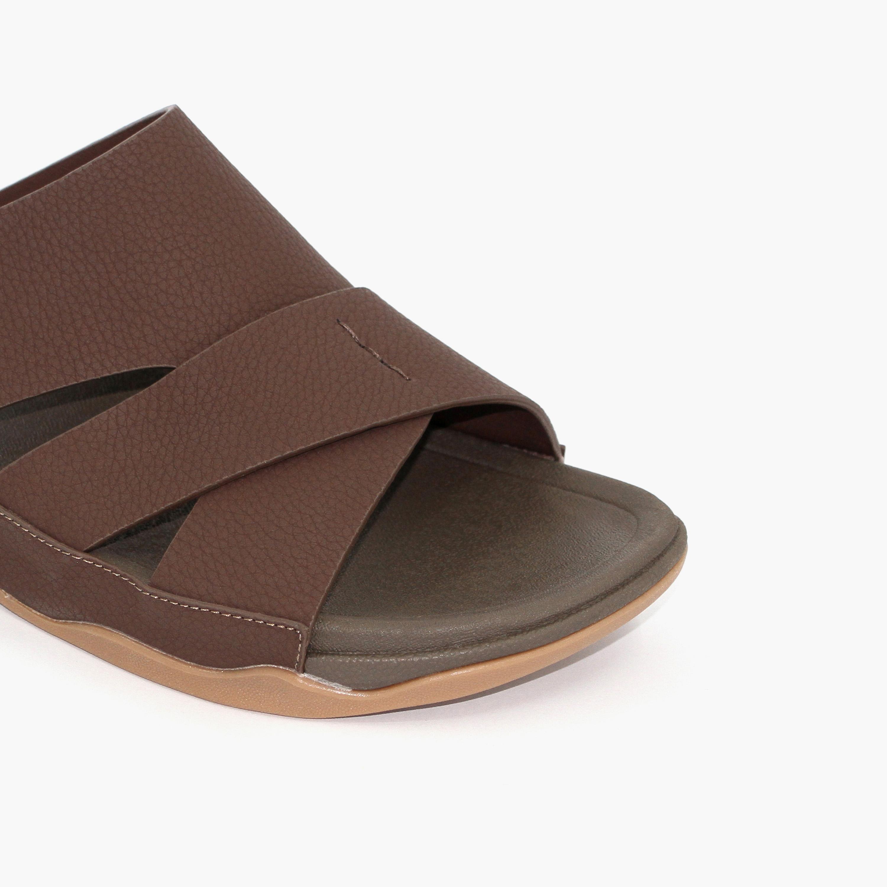 Geoomnii Boys Slip-On Caleb Slide Sandals | K-F307-COFFEE-boys-shoes-sandals-image-2